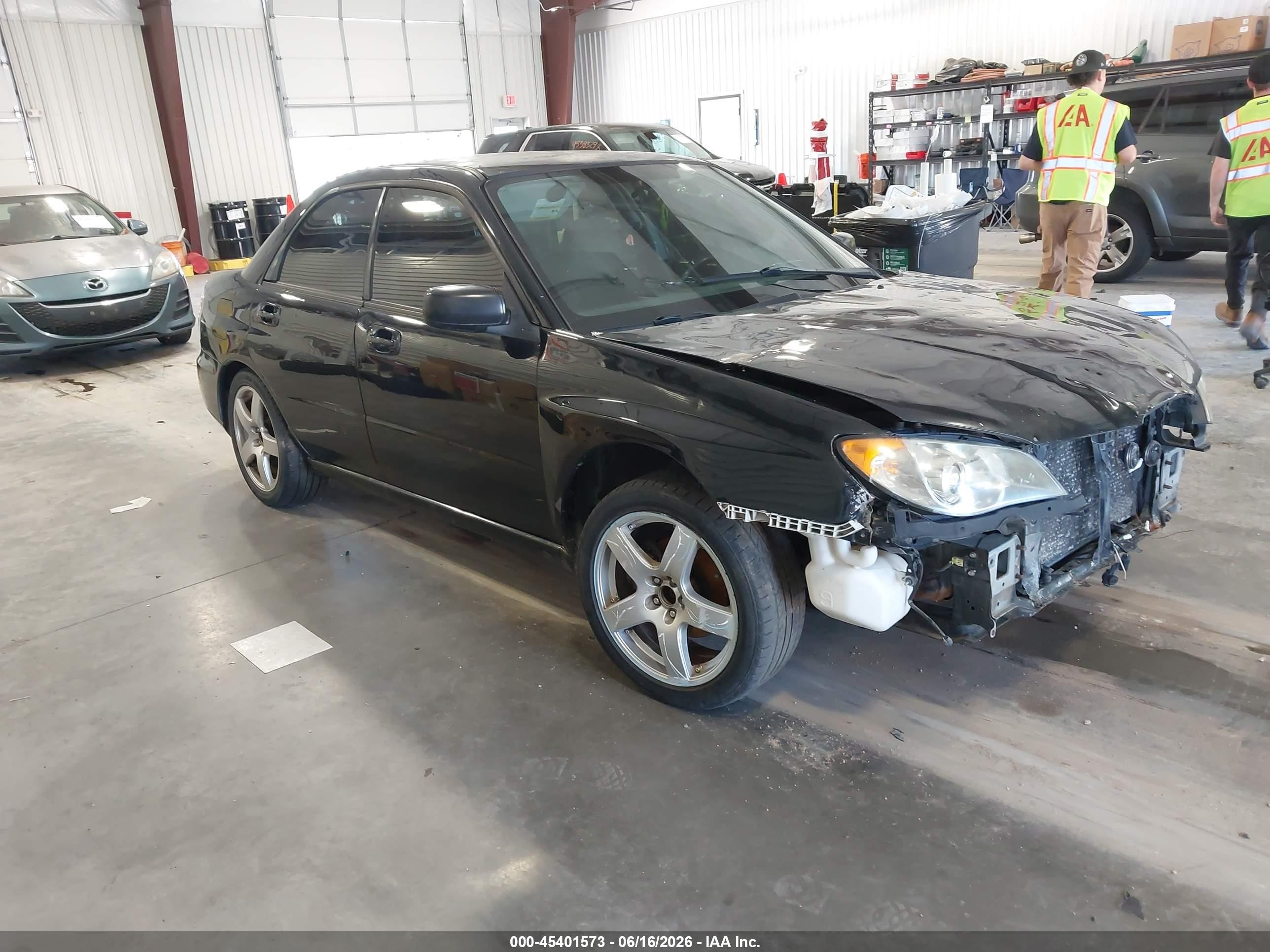 2007 Subaru Impreza 2.5i Black vin: JF1GD61607H521343