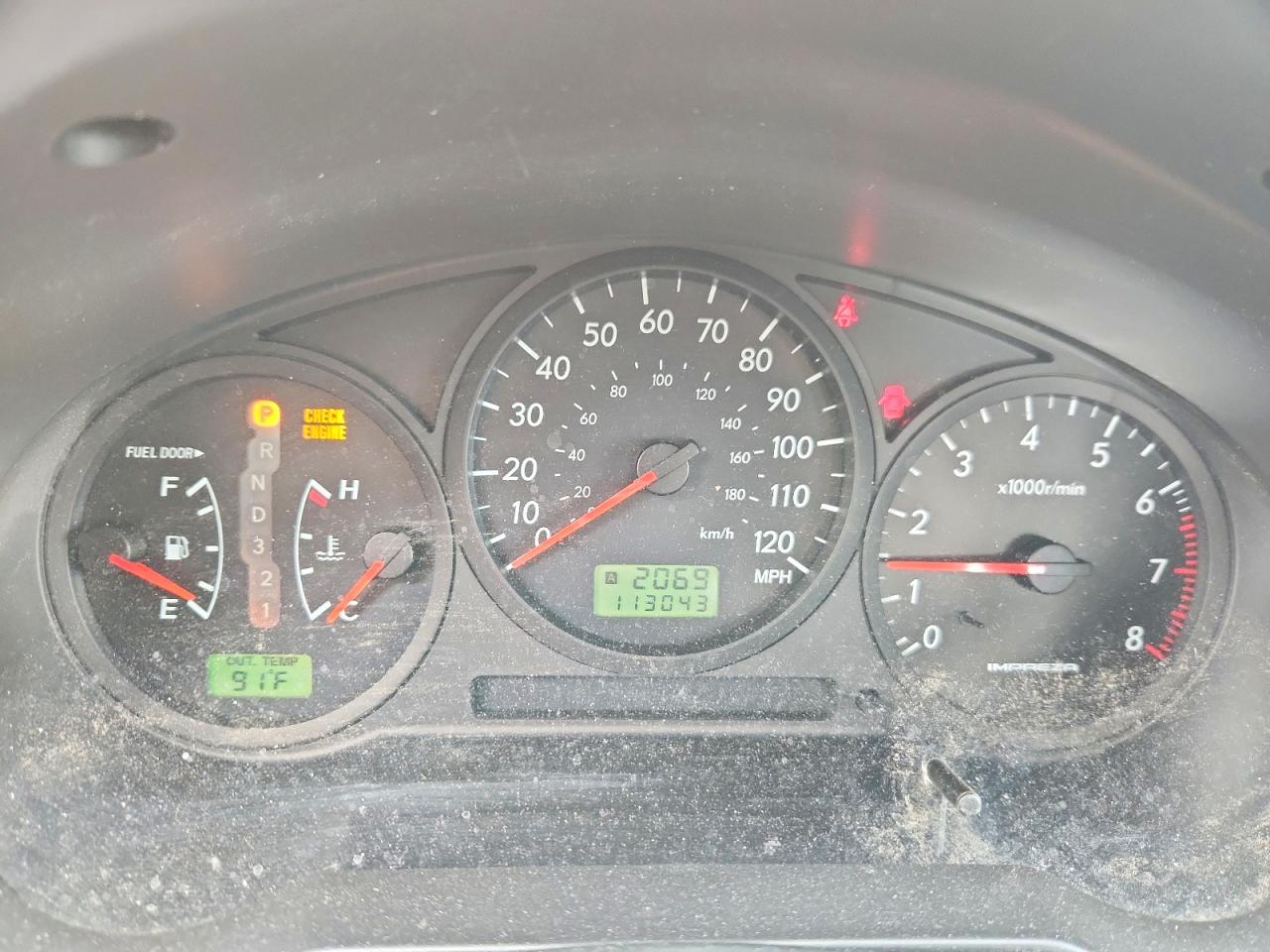 2007 Subaru Impreza 2.5i Gray vin: JF1GD61617H507600