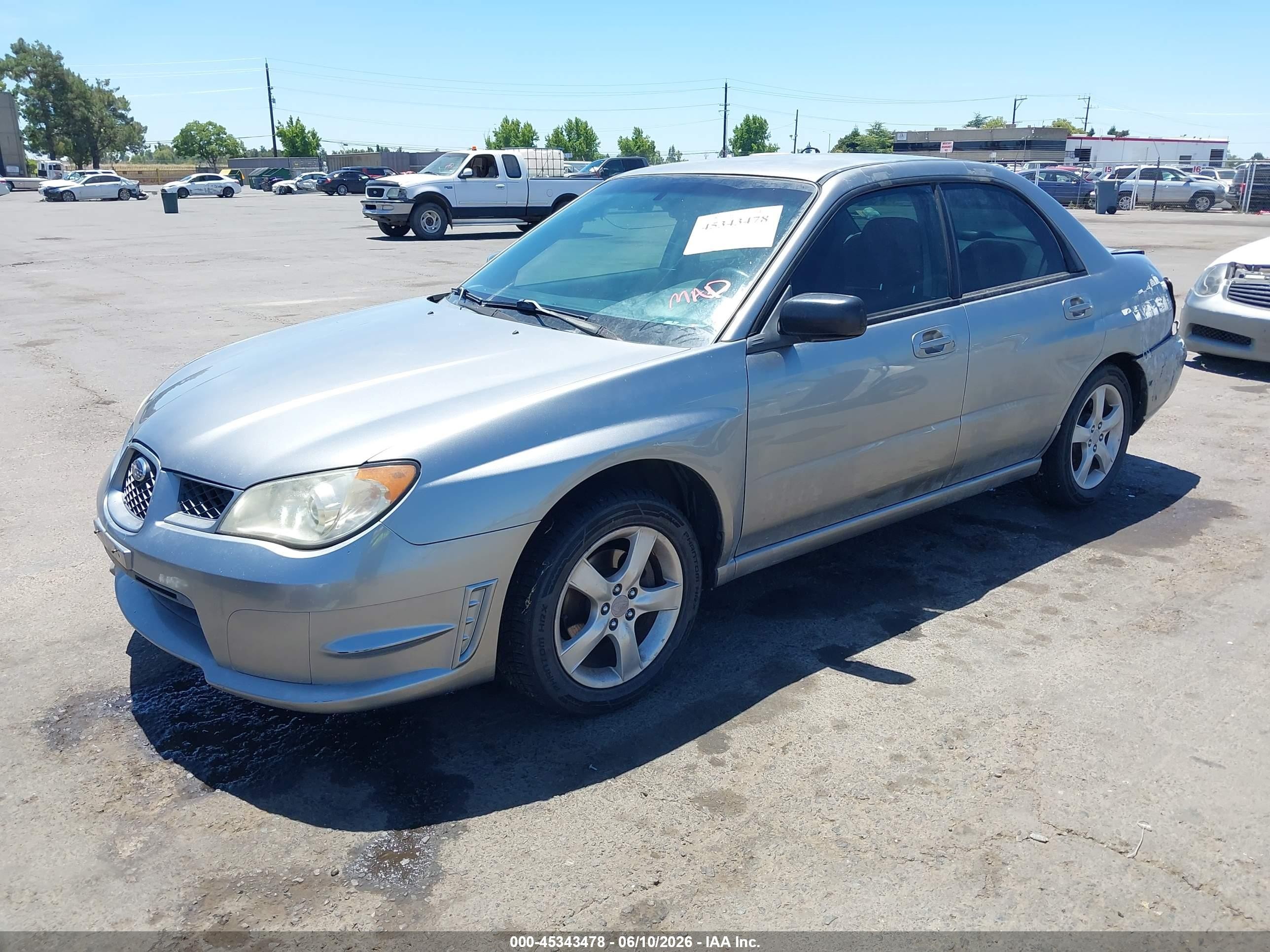 2007 Subaru Impreza 2.5i Silver vin: JF1GD61617H521495