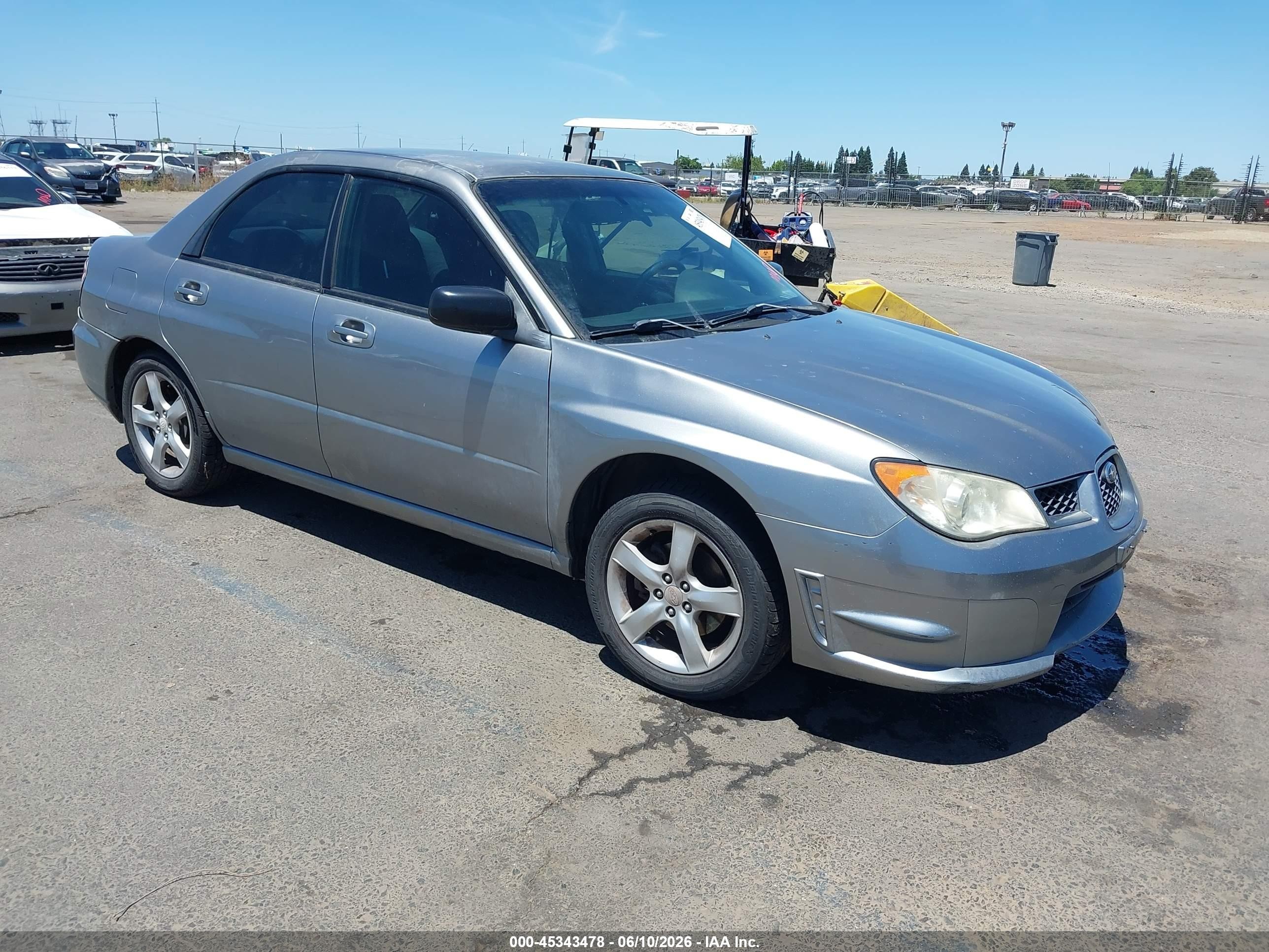 2007 Subaru Impreza 2.5i Silver vin: JF1GD61617H521495