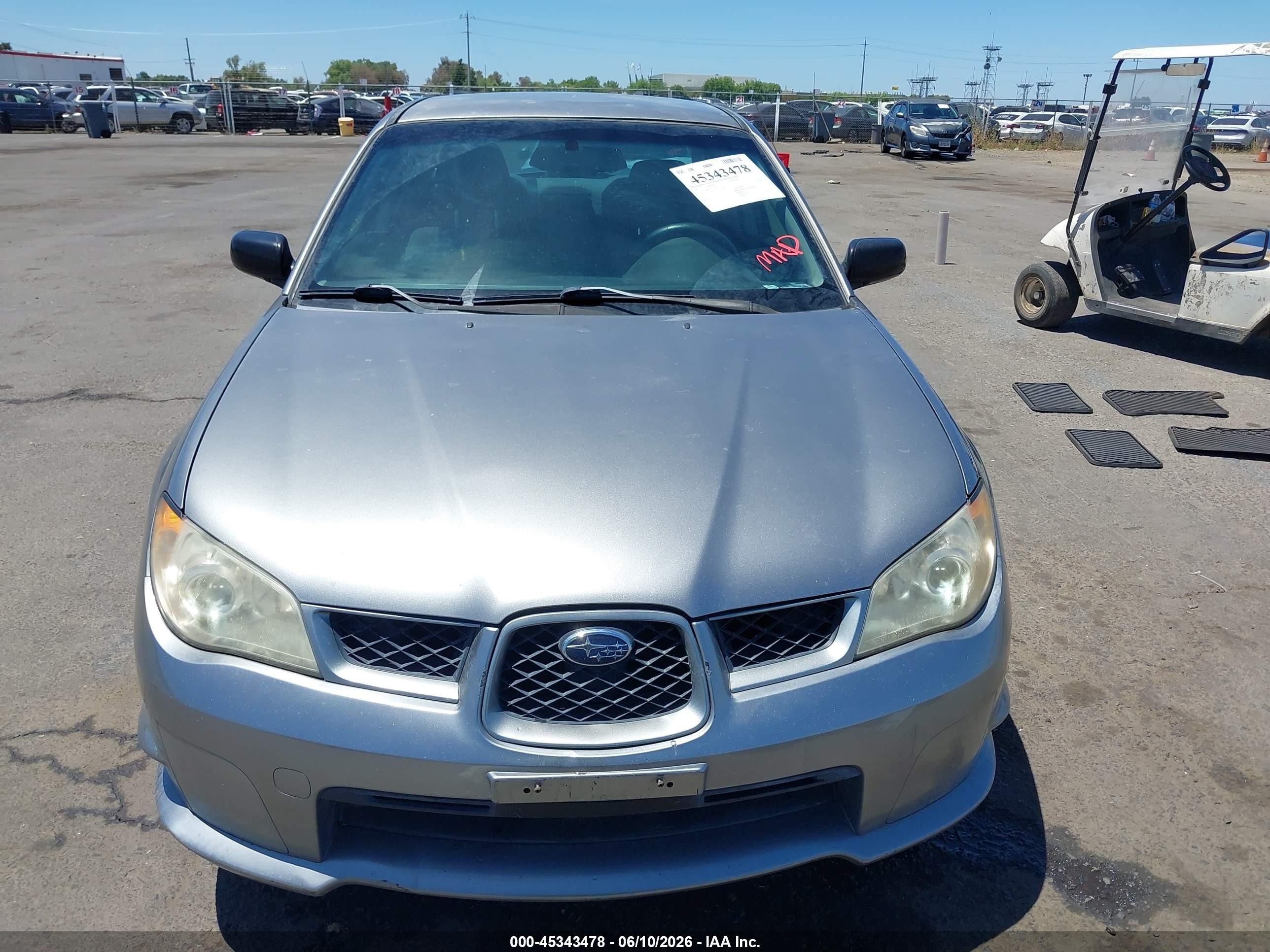2007 Subaru Impreza 2.5i Silver vin: JF1GD61617H521495