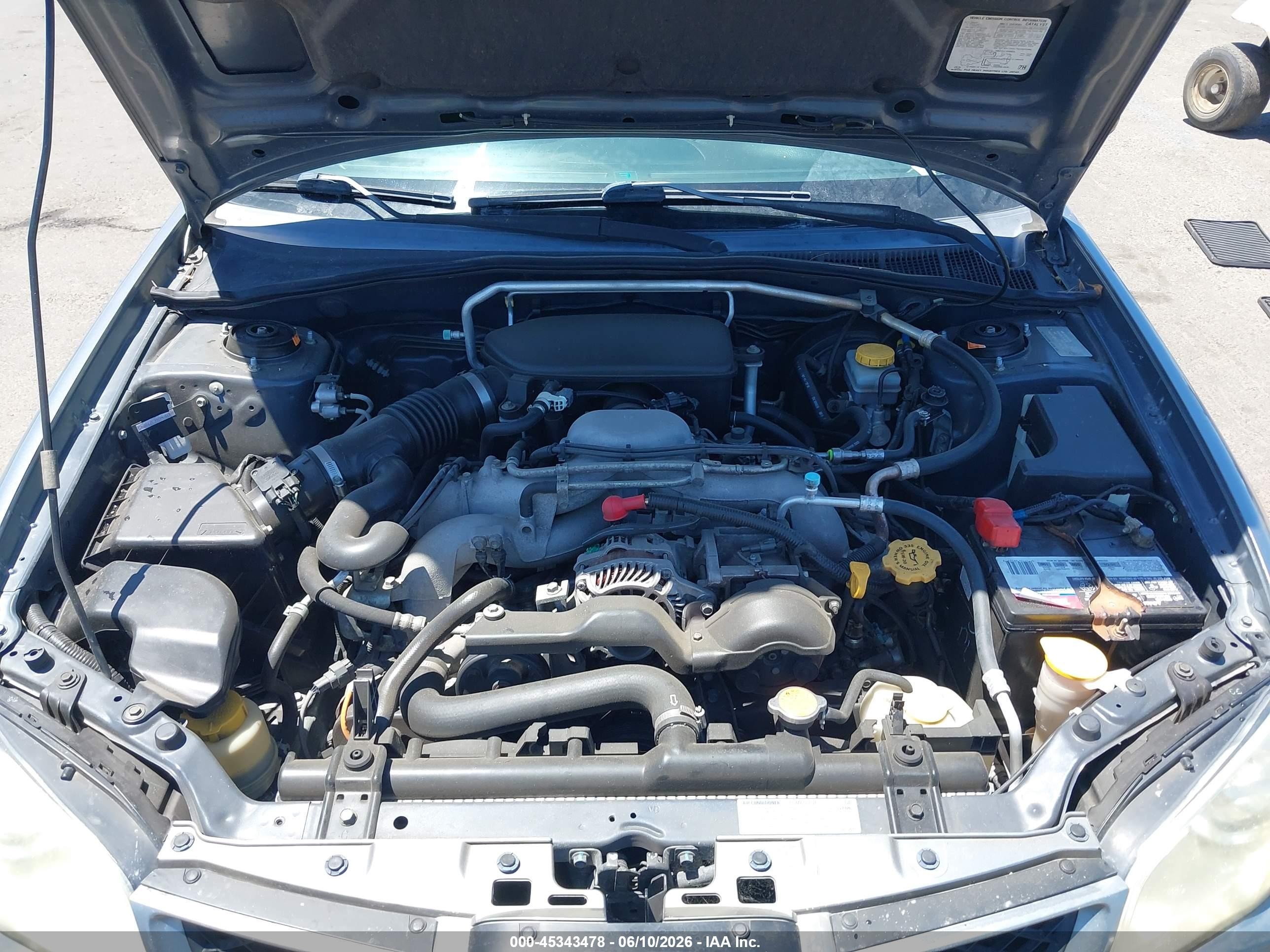 2007 Subaru Impreza 2.5i Silver vin: JF1GD61617H521495