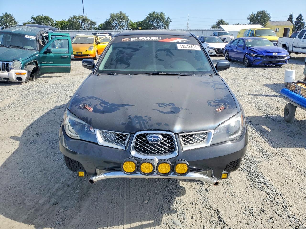 2007 Subaru Impreza 2.5i Black vin: JF1GD61627G516604