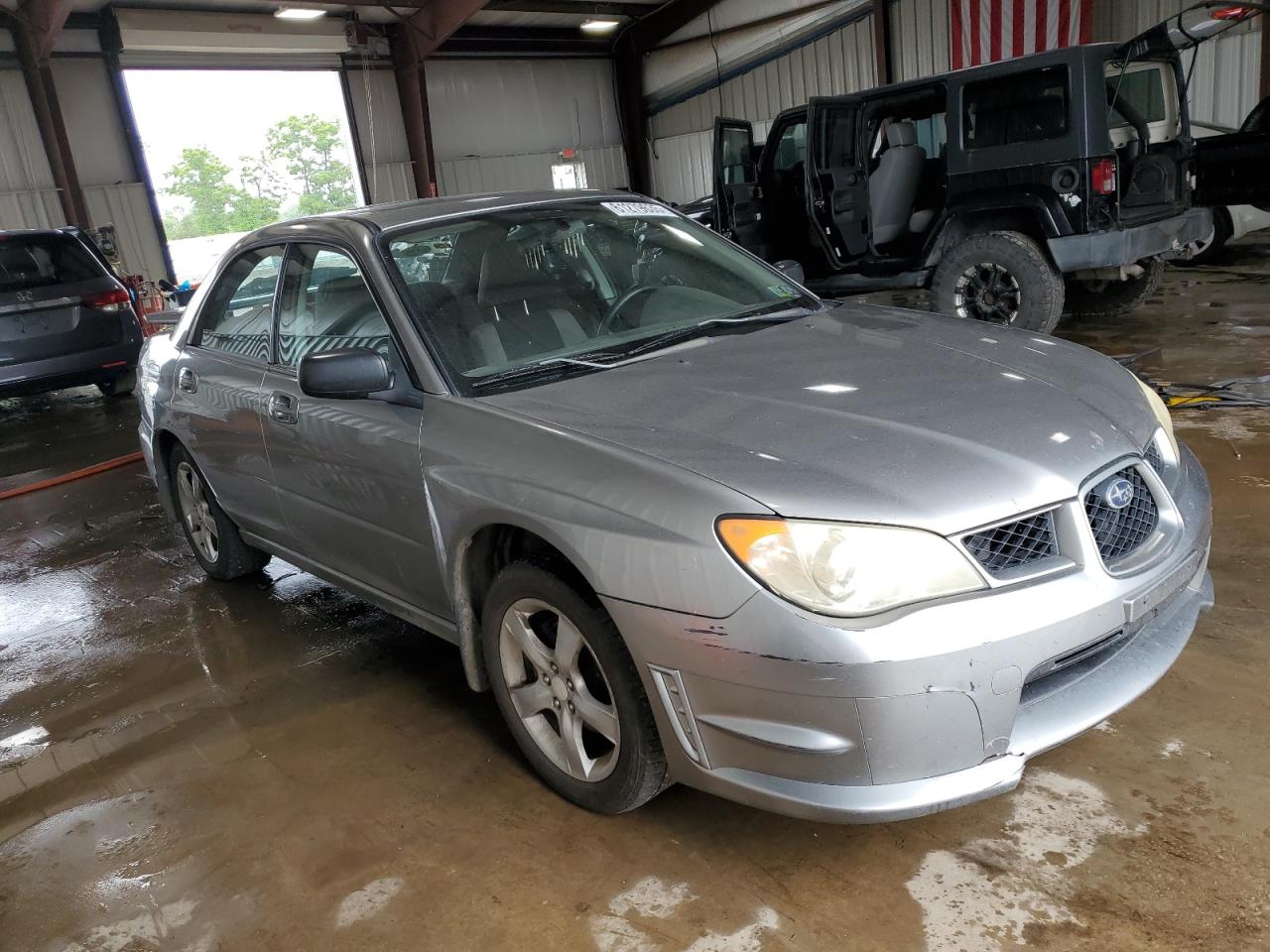 2007 Subaru Impreza 2.5i Silver vin: JF1GD61637H513771