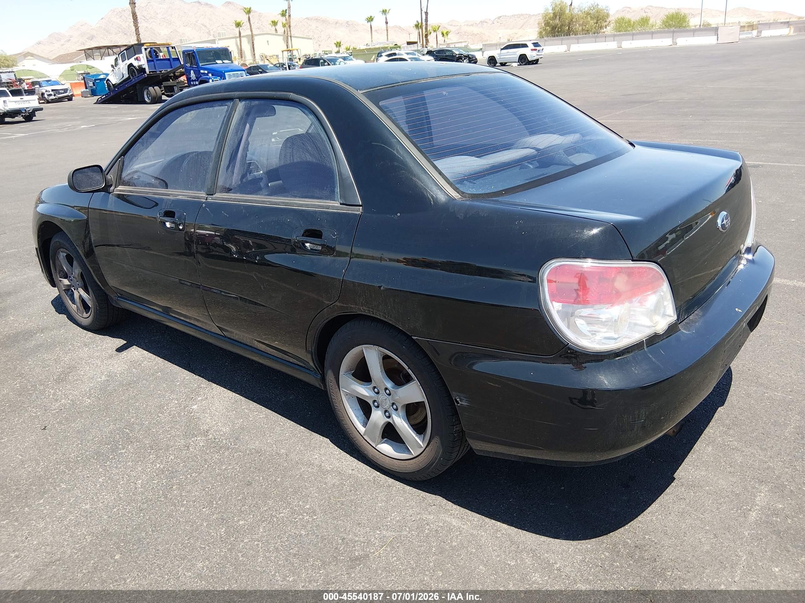 2007 Subaru Impreza 2.5i Black vin: JF1GD61637H521031