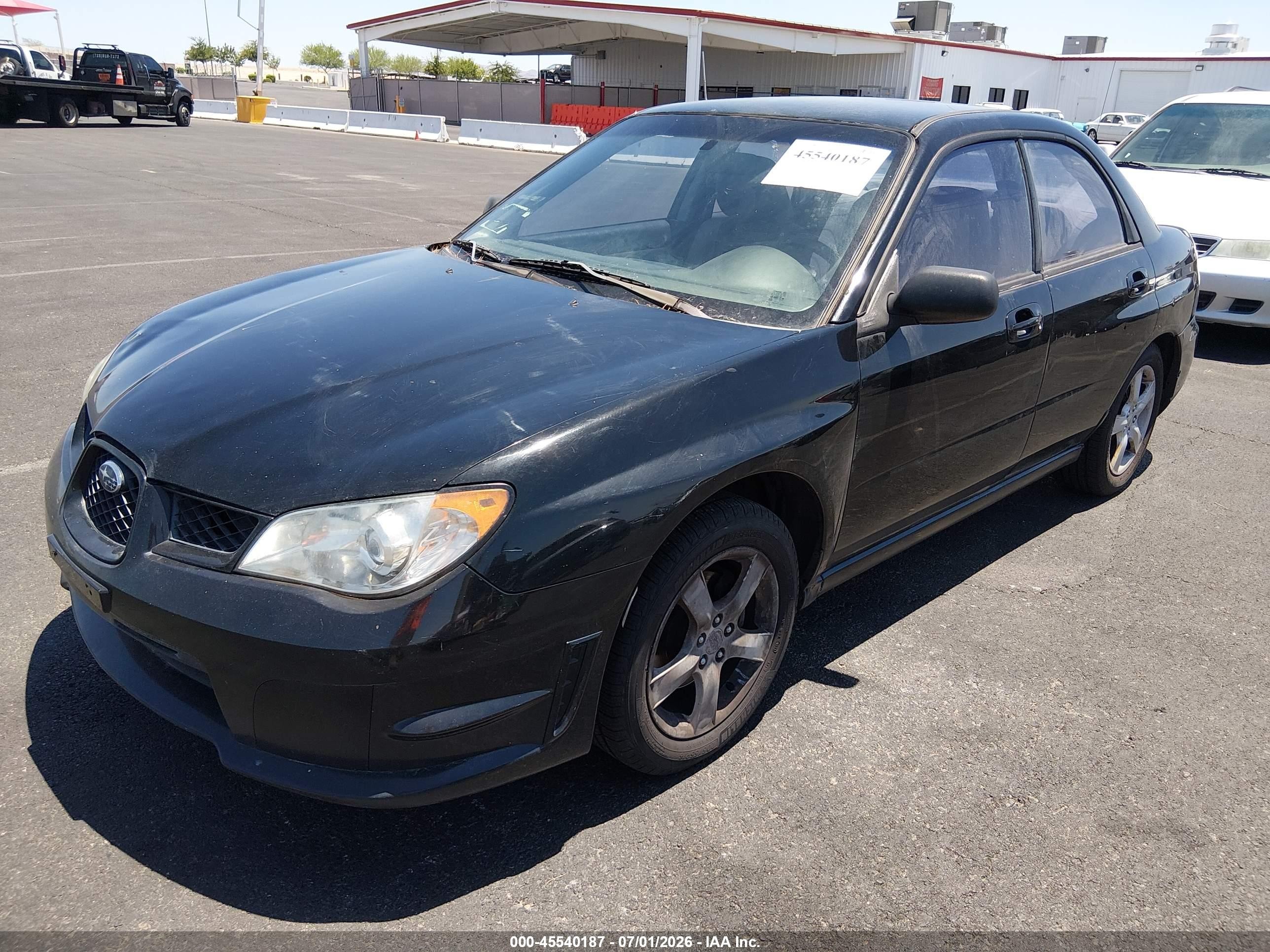 2007 Subaru Impreza 2.5i Black vin: JF1GD61637H521031