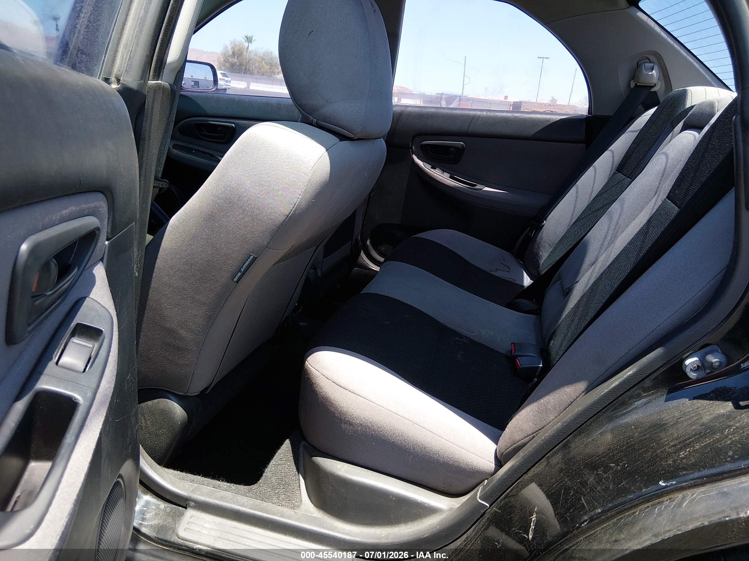 2007 Subaru Impreza 2.5i Black vin: JF1GD61637H521031