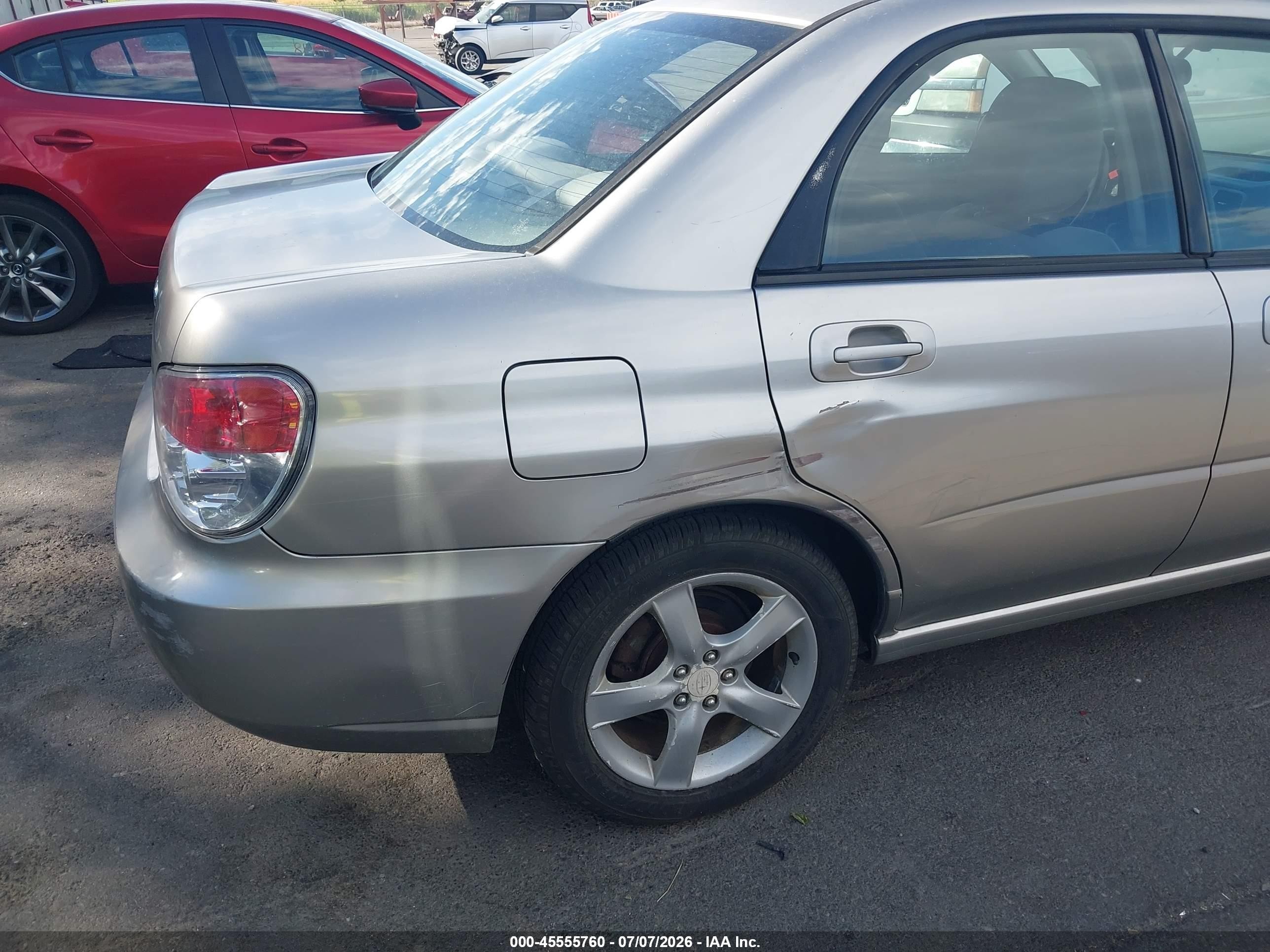 2007 Subaru Impreza 2.5i Silver vin: JF1GD61657H501508