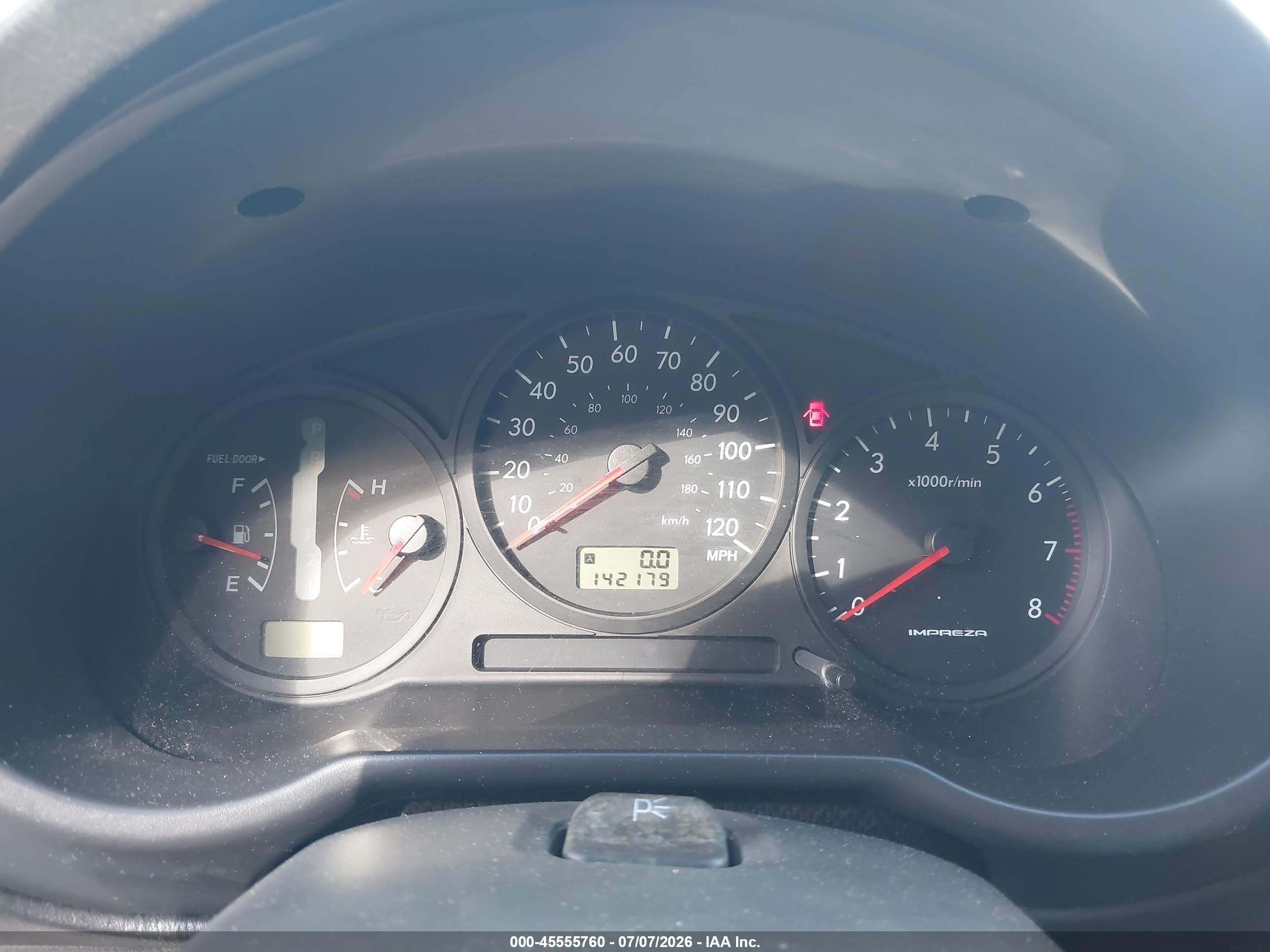 2007 Subaru Impreza 2.5i Silver vin: JF1GD61657H501508
