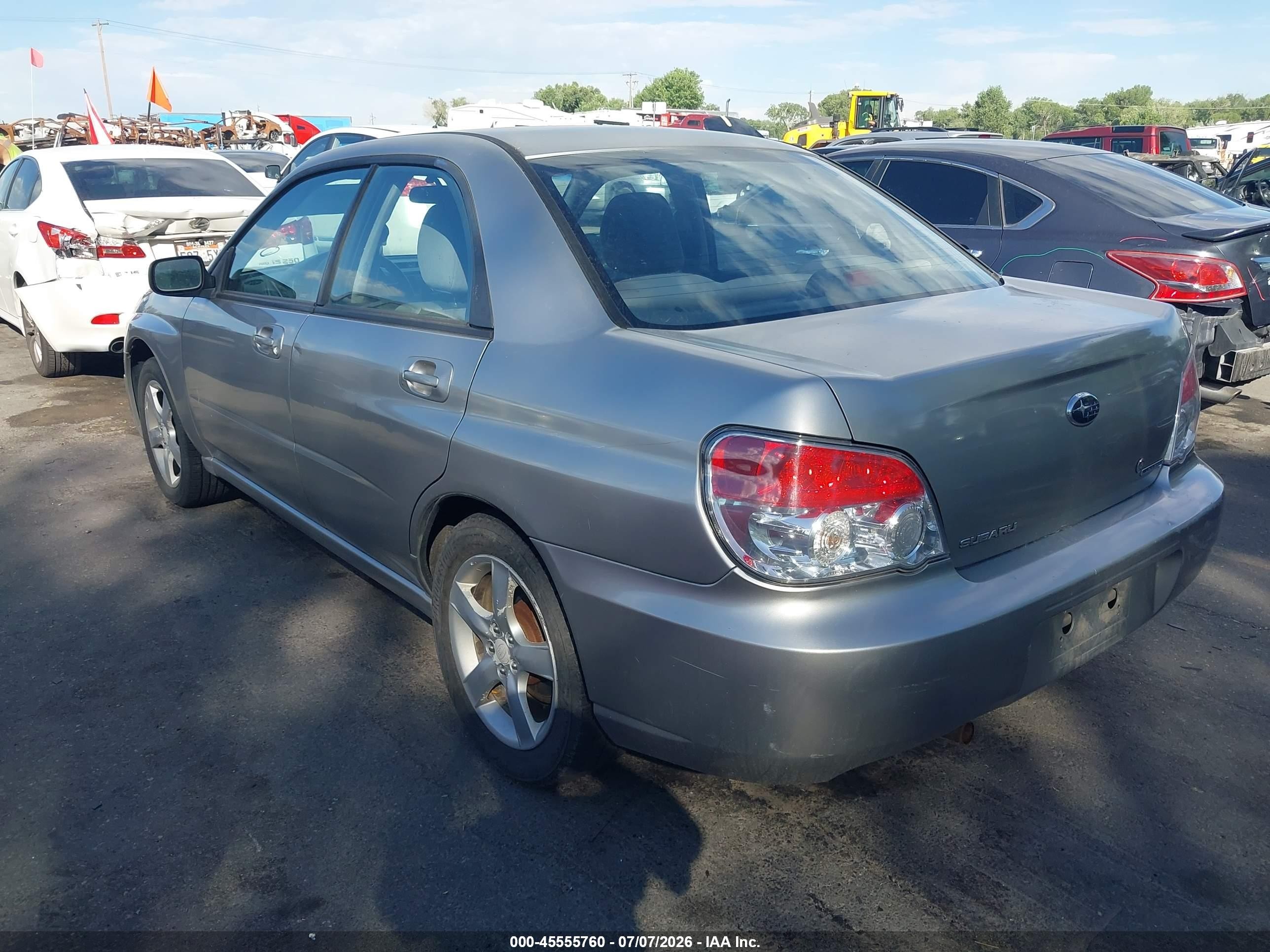 2007 Subaru Impreza 2.5i Silver vin: JF1GD61657H501508