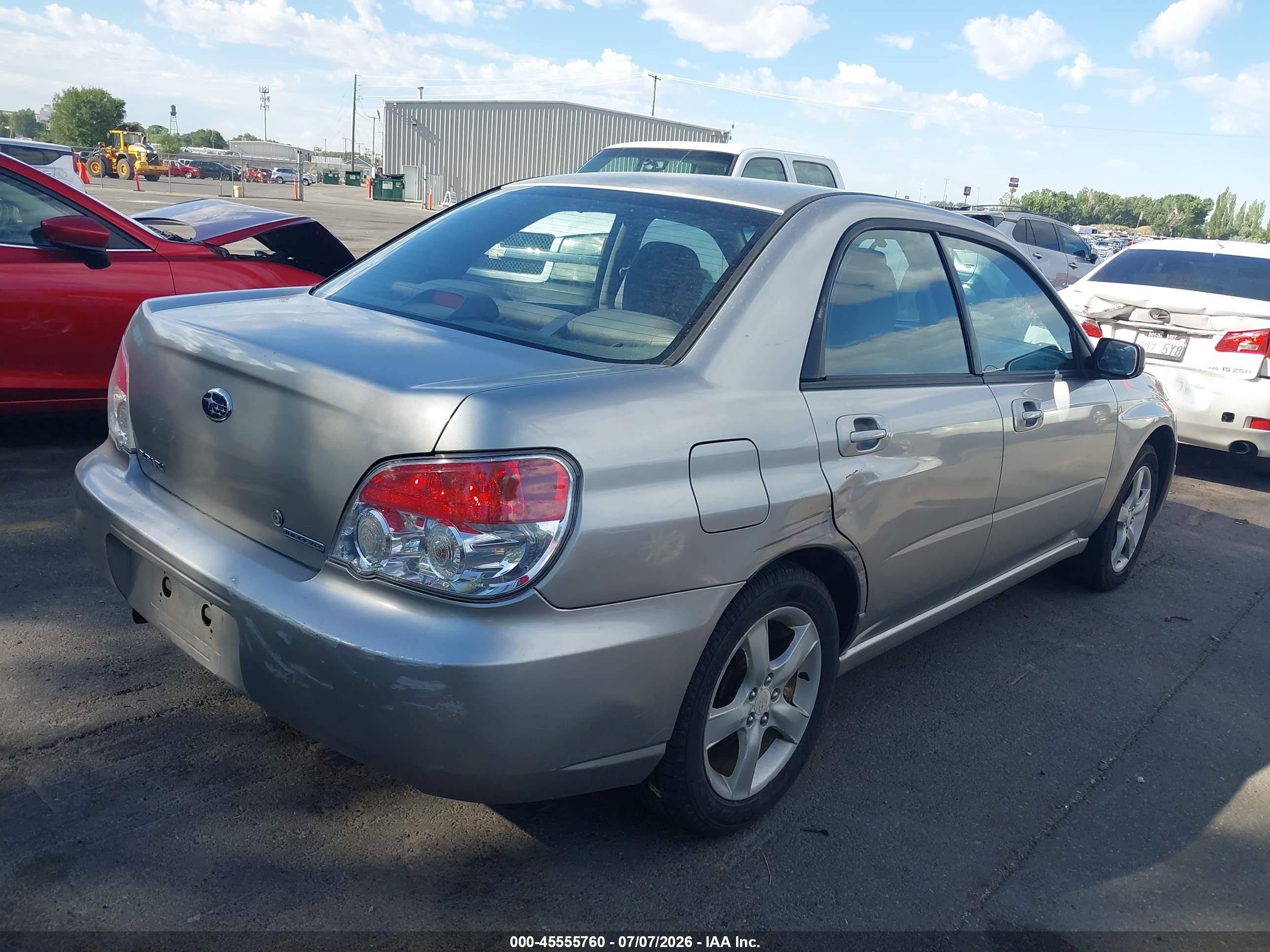 2007 Subaru Impreza 2.5i Silver vin: JF1GD61657H501508
