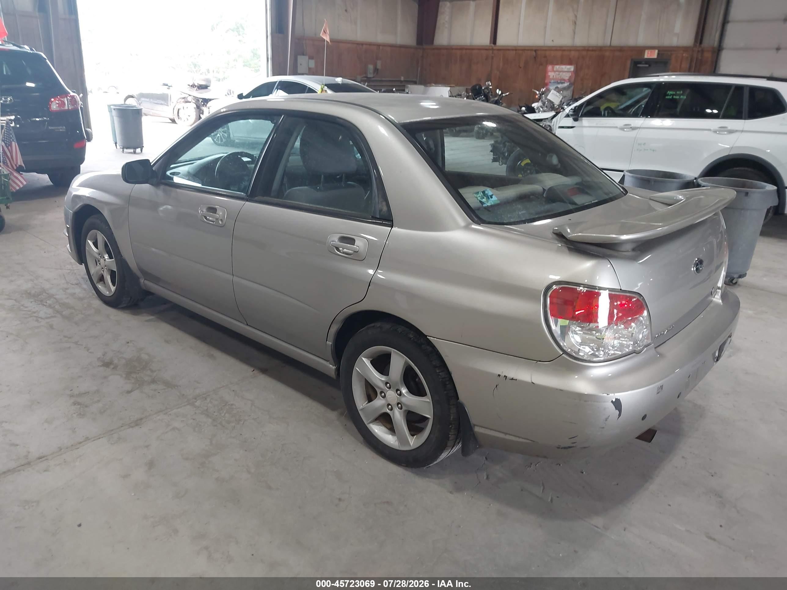 2007 Subaru Impreza 2.5i Gray vin: JF1GD61657H522133