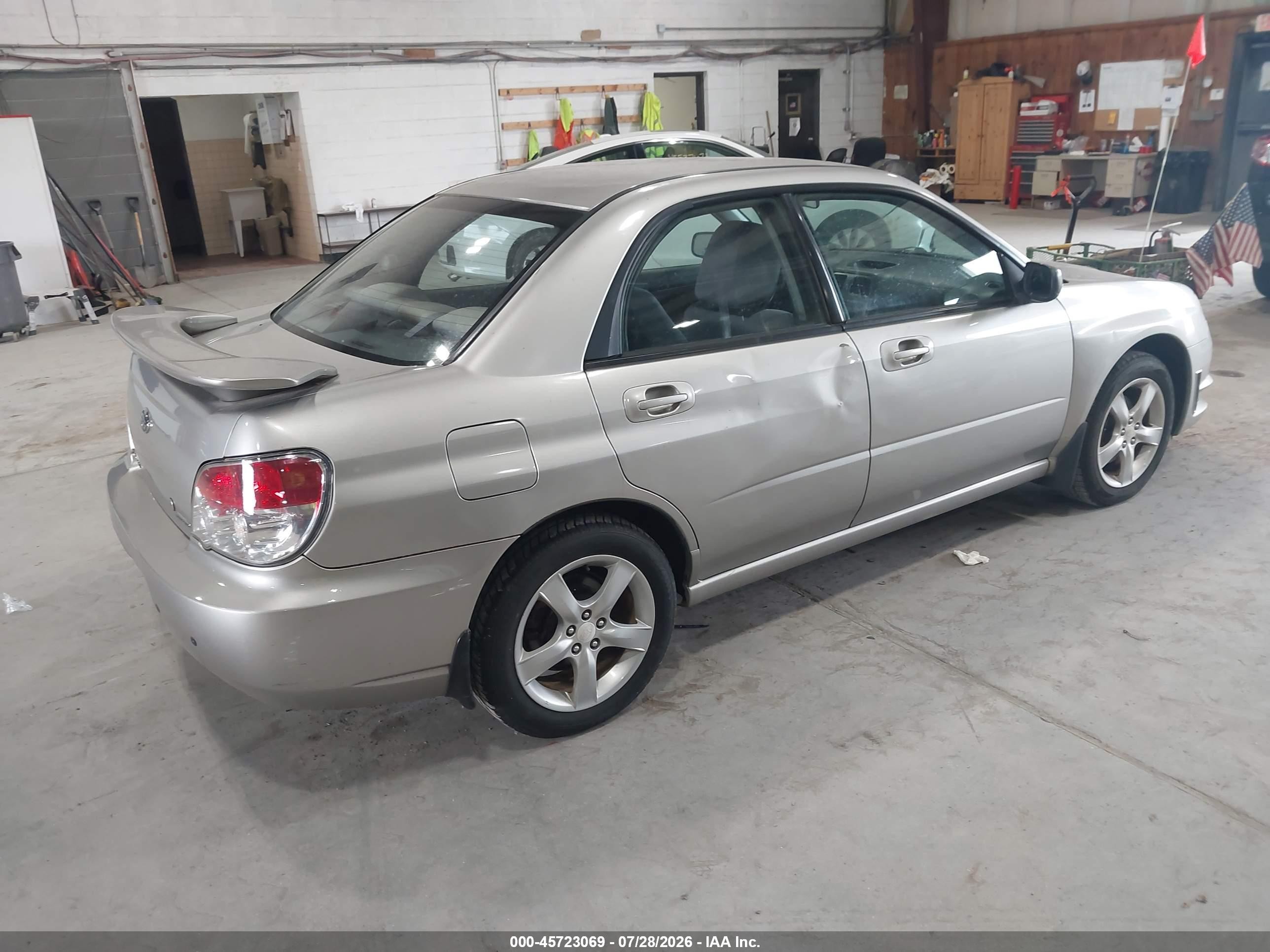 2007 Subaru Impreza 2.5i Gray vin: JF1GD61657H522133