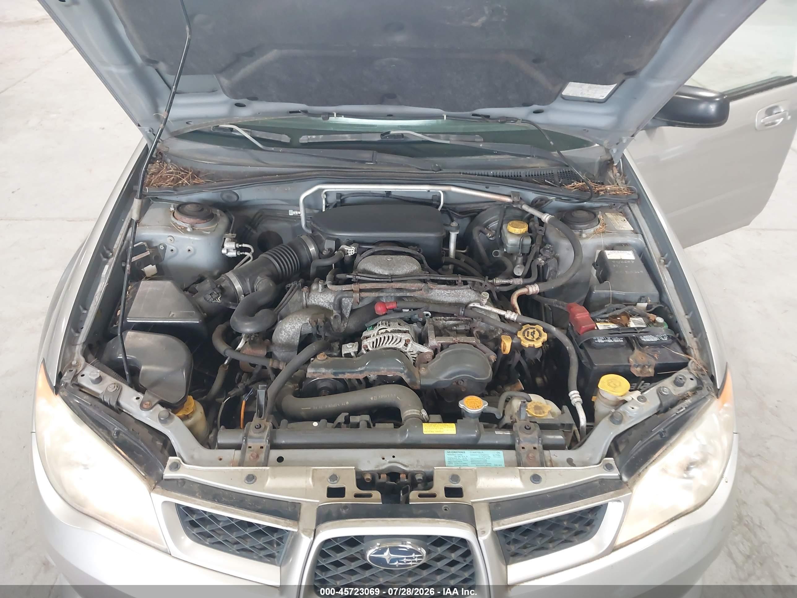 2007 Subaru Impreza 2.5i Gray vin: JF1GD61657H522133