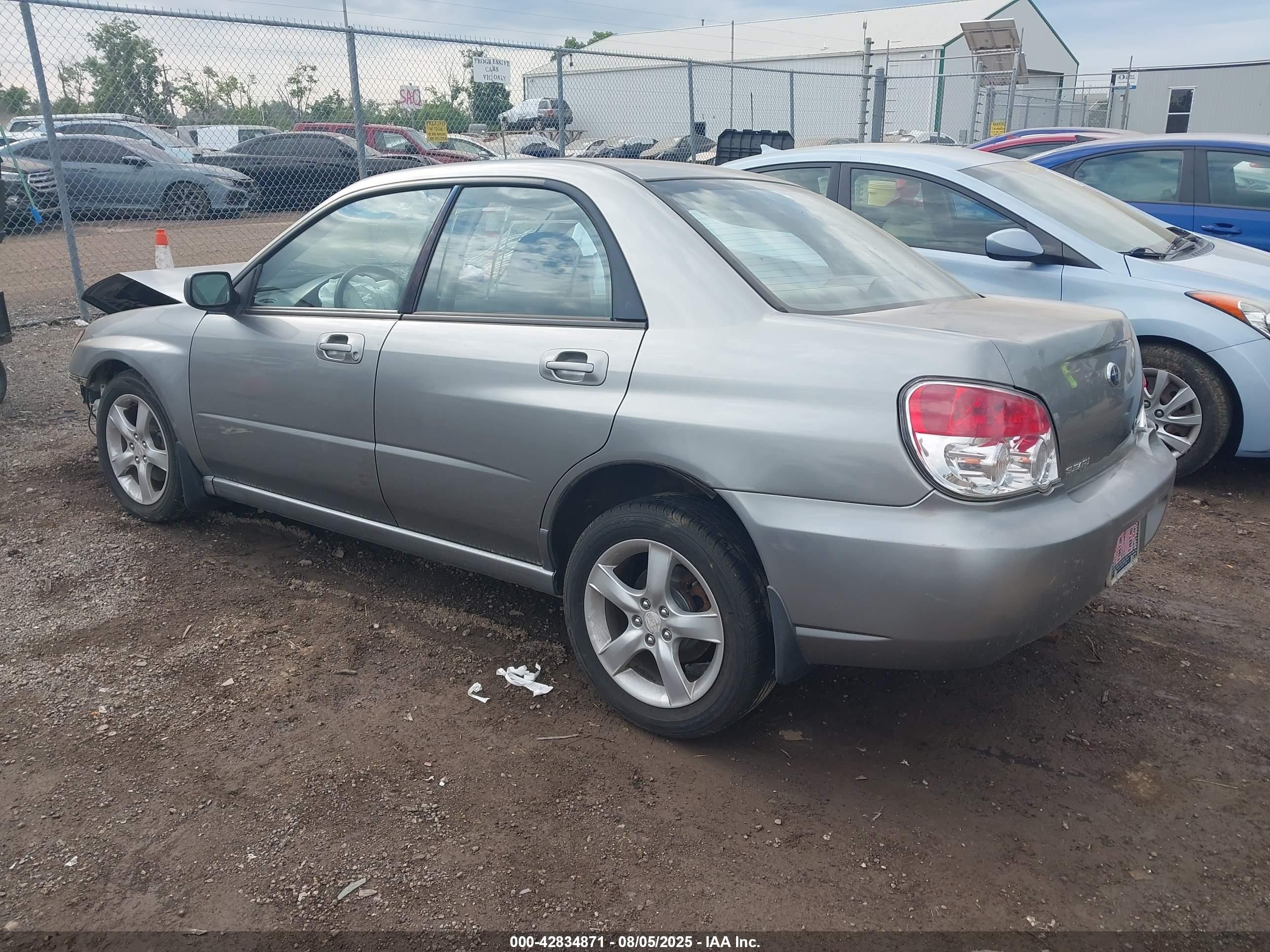 2007 Subaru Impreza 2.5i Silver vin: JF1GD61667H522349