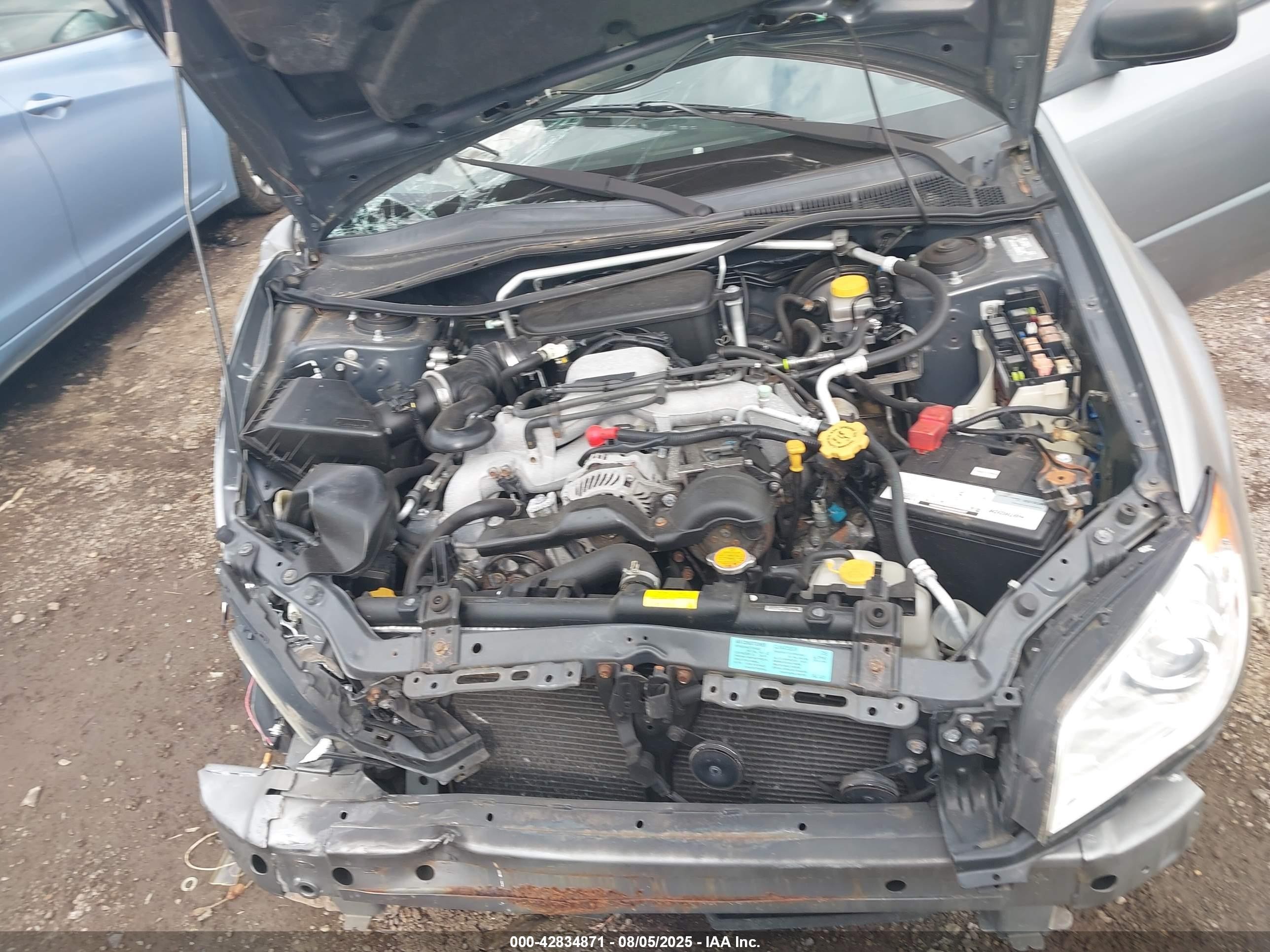 2007 Subaru Impreza 2.5i Silver vin: JF1GD61667H522349