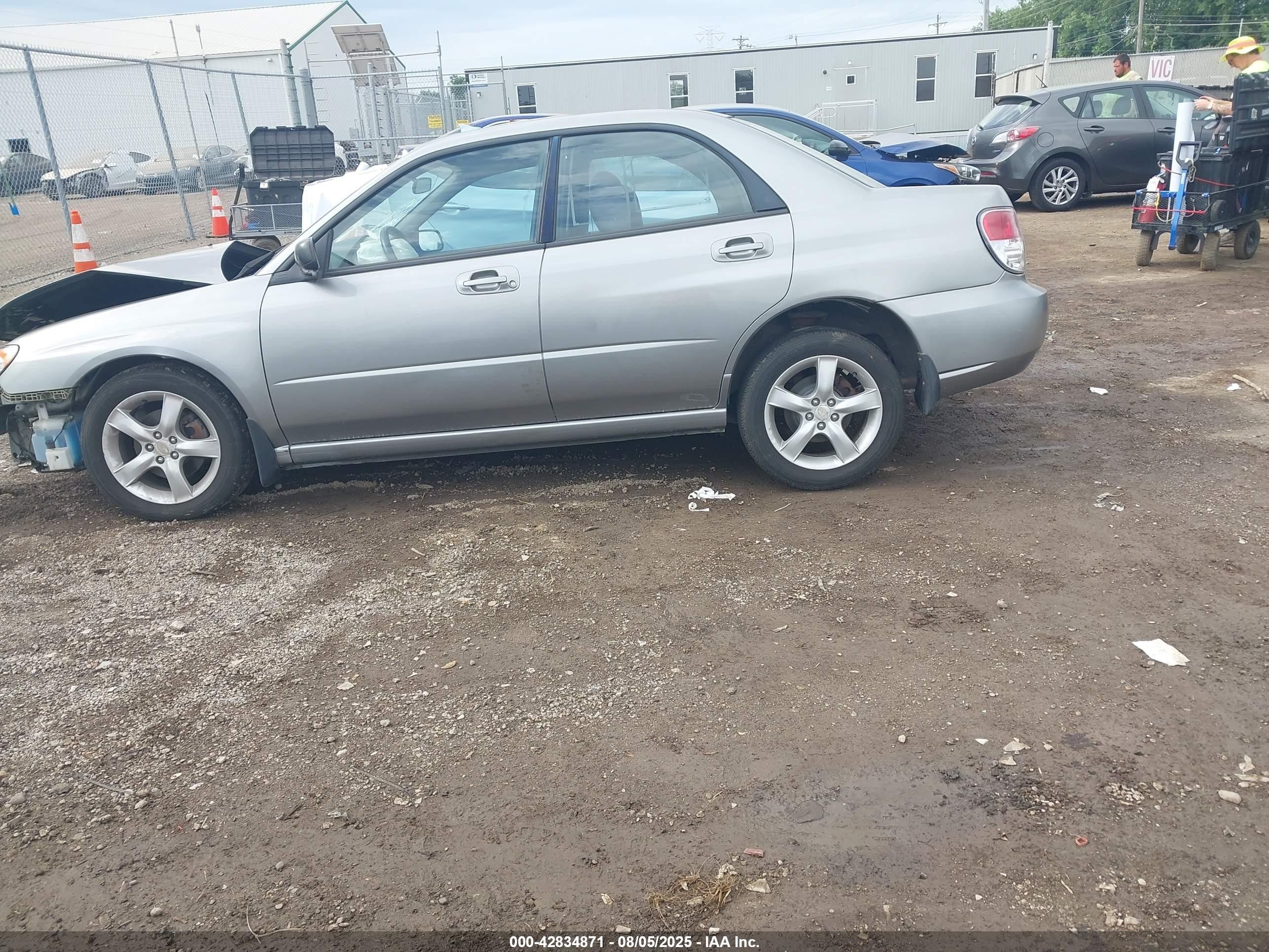 2007 Subaru Impreza 2.5i Silver vin: JF1GD61667H522349