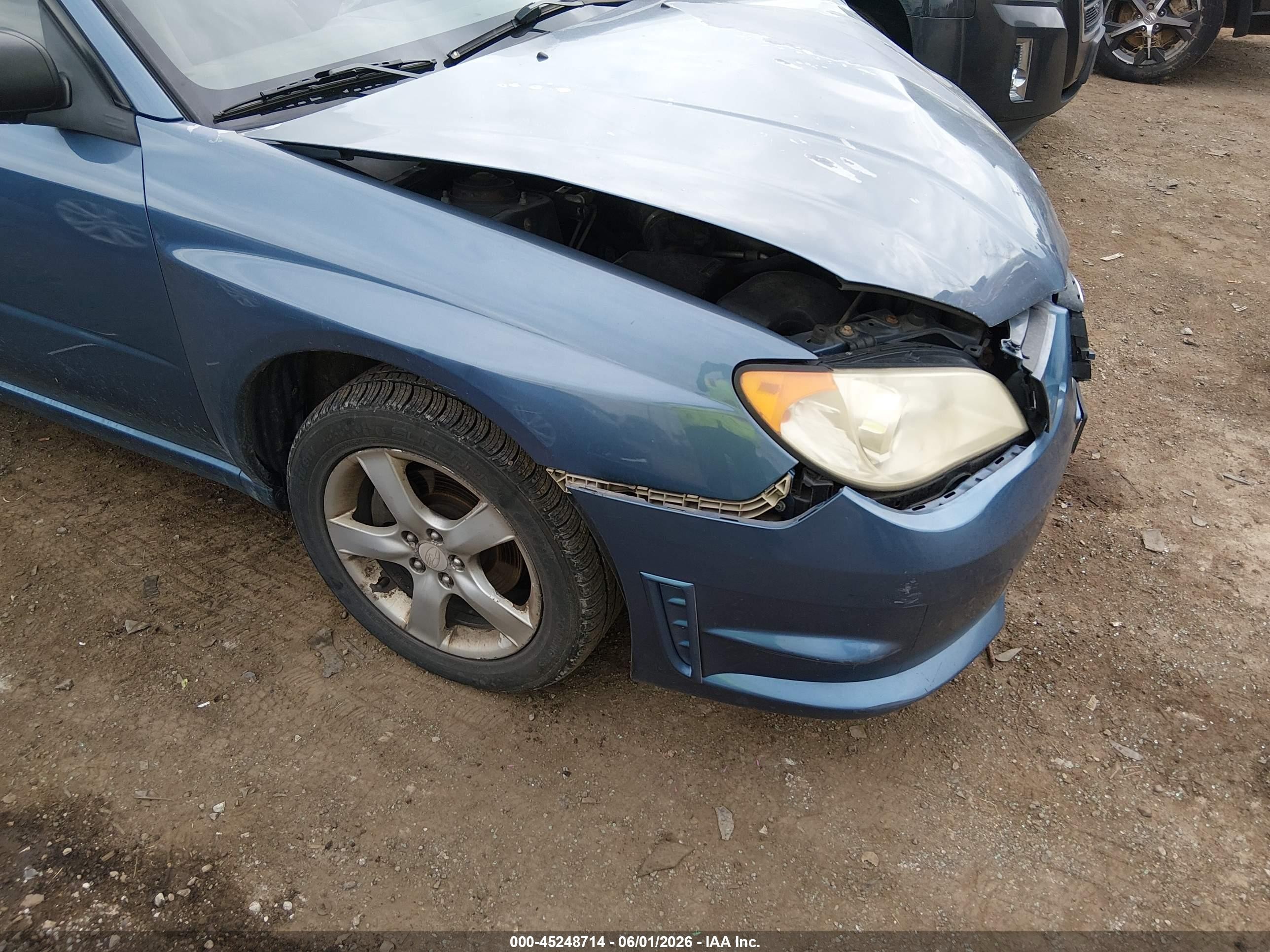 2007 Subaru Impreza 2.5i Blue vin: JF1GD61677H501848