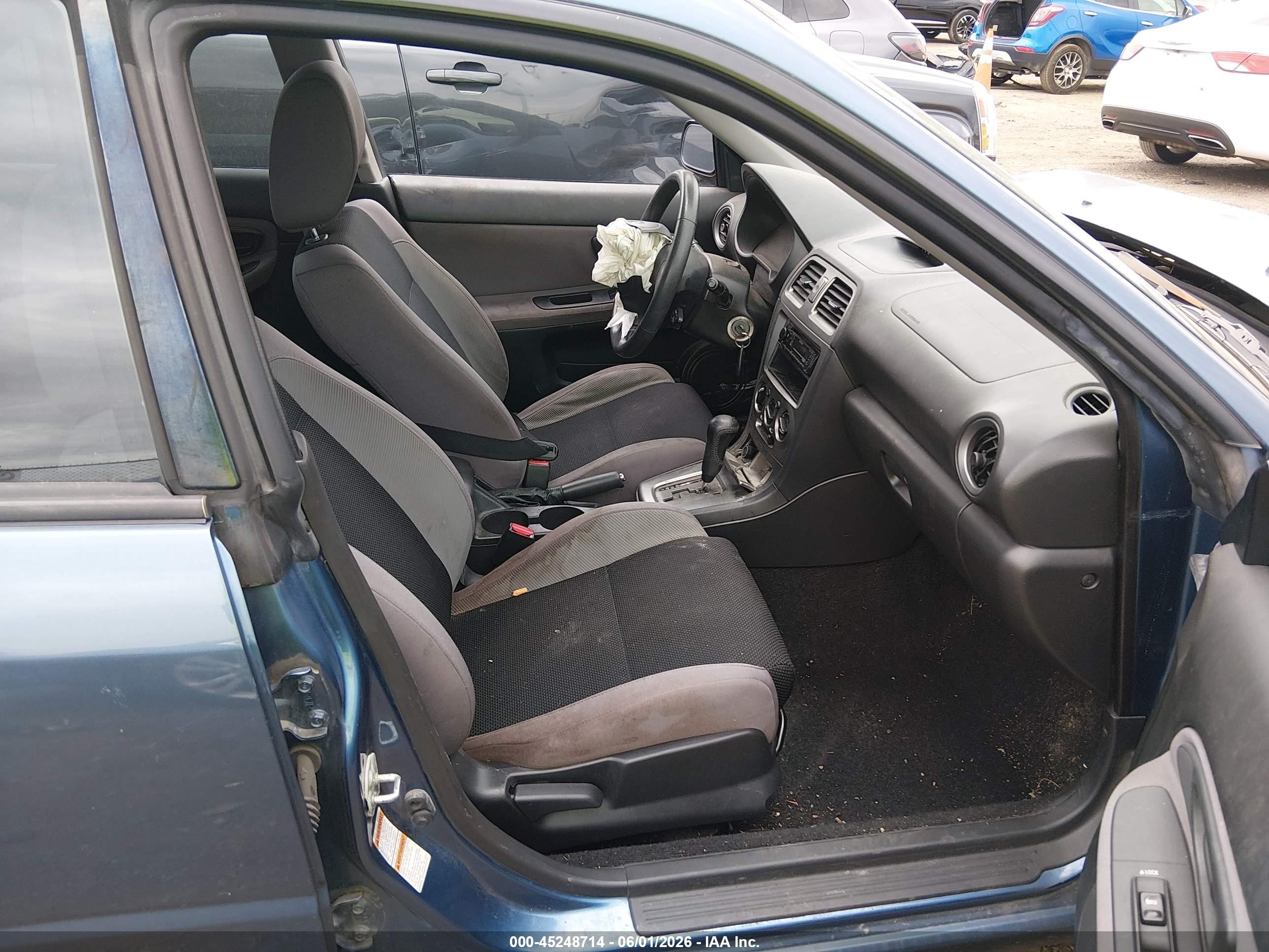 2007 Subaru Impreza 2.5i Blue vin: JF1GD61677H501848