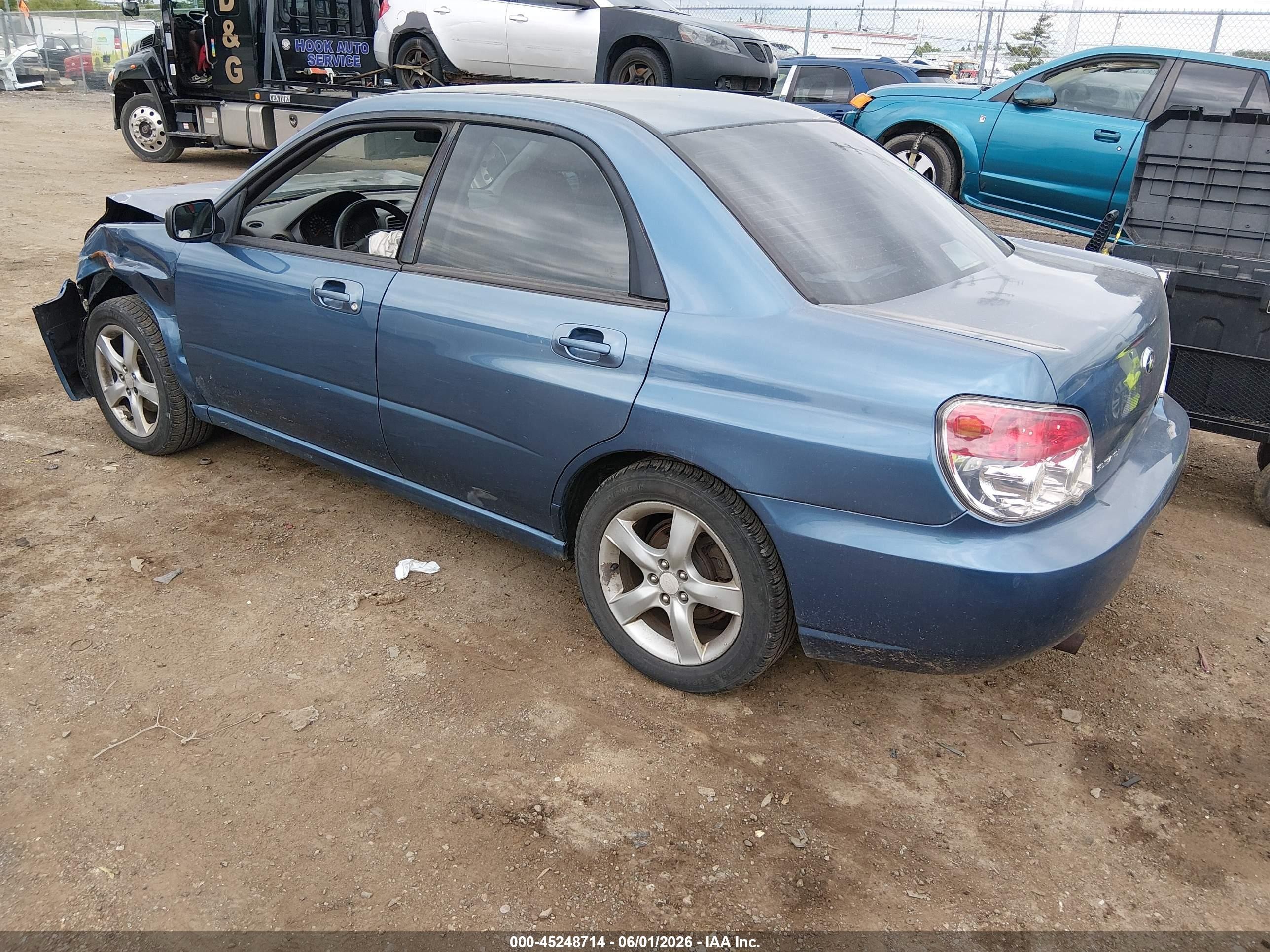 2007 Subaru Impreza 2.5i Blue vin: JF1GD61677H501848