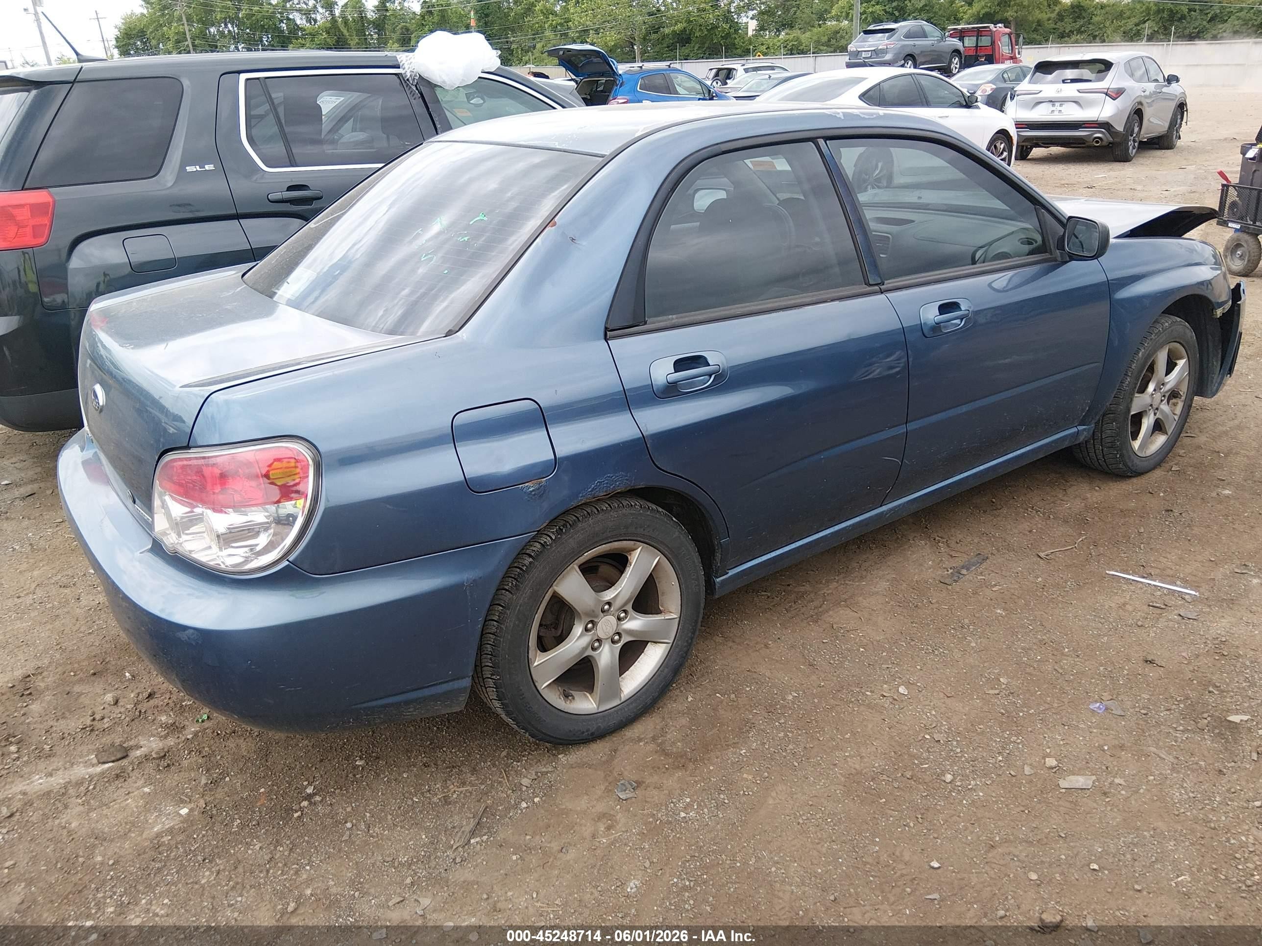 2007 Subaru Impreza 2.5i Blue vin: JF1GD61677H501848