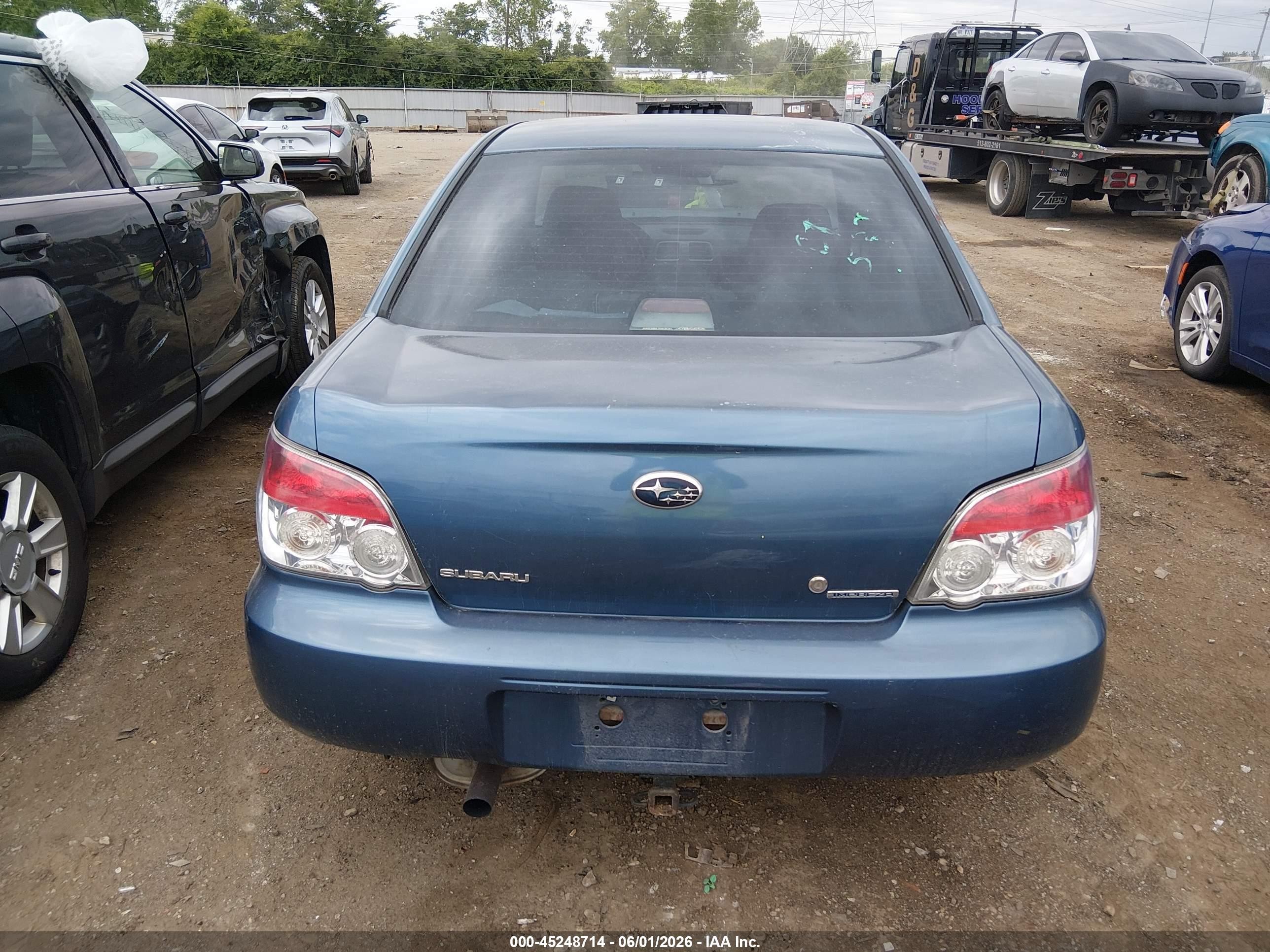 2007 Subaru Impreza 2.5i Blue vin: JF1GD61677H501848