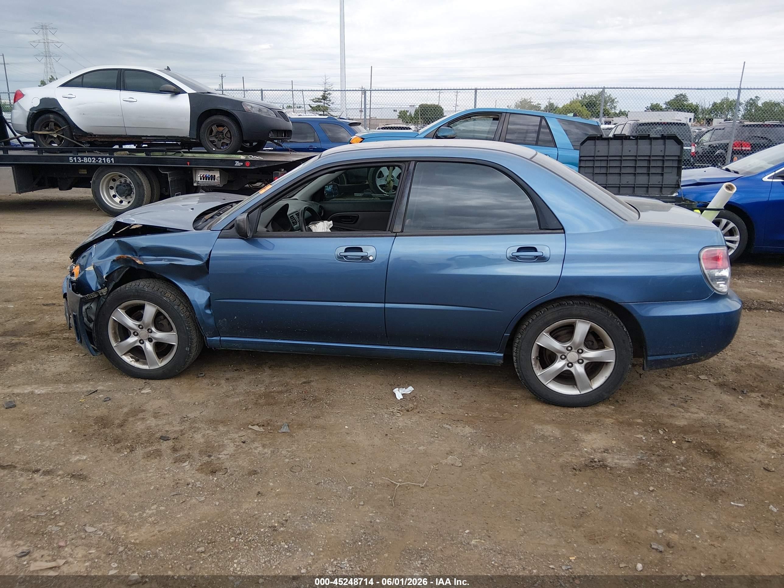 2007 Subaru Impreza 2.5i Blue vin: JF1GD61677H501848