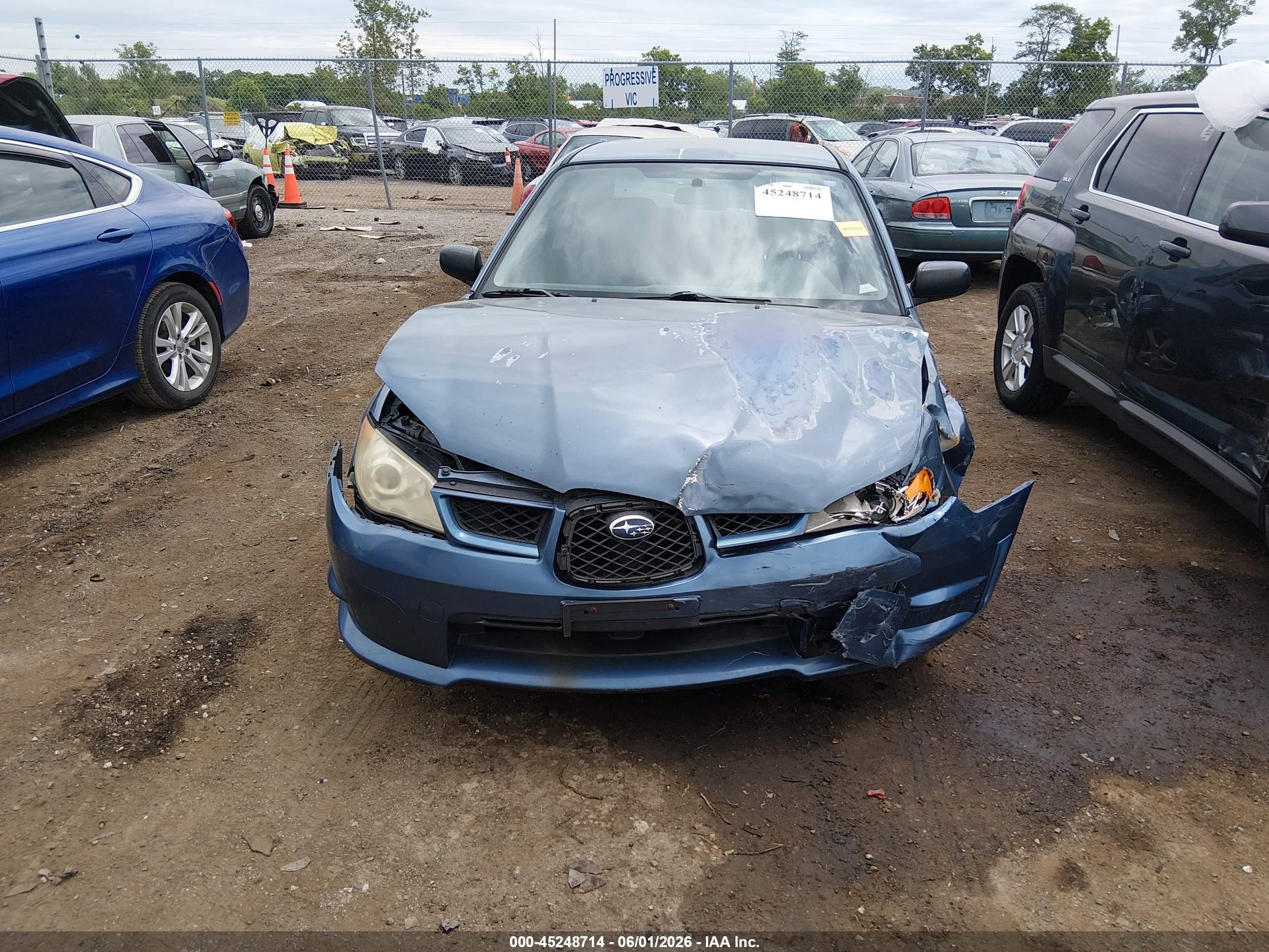 2007 Subaru Impreza 2.5i Blue vin: JF1GD61677H501848