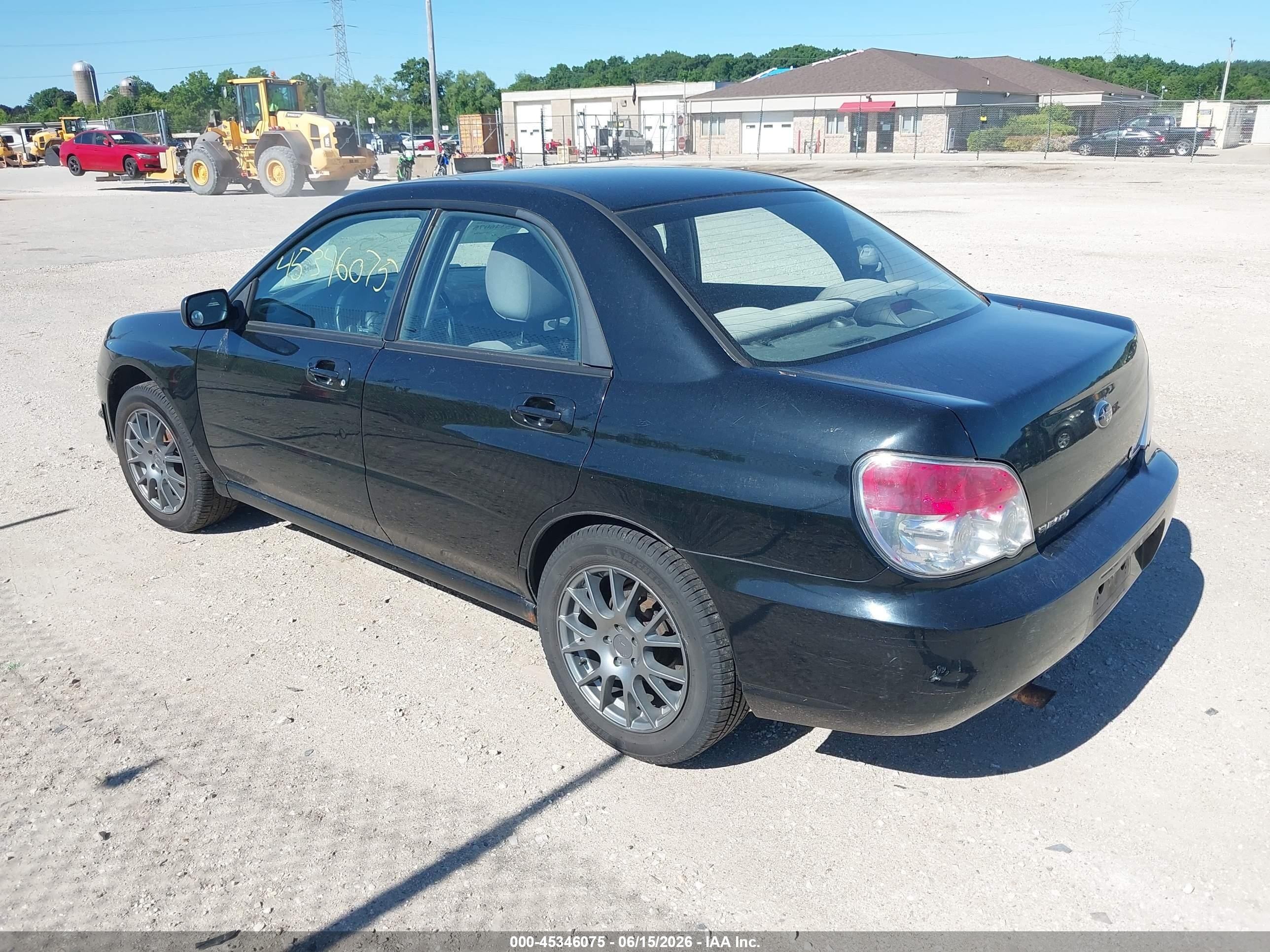 2007 Subaru Impreza 2.5i Black vin: JF1GD61697H507537
