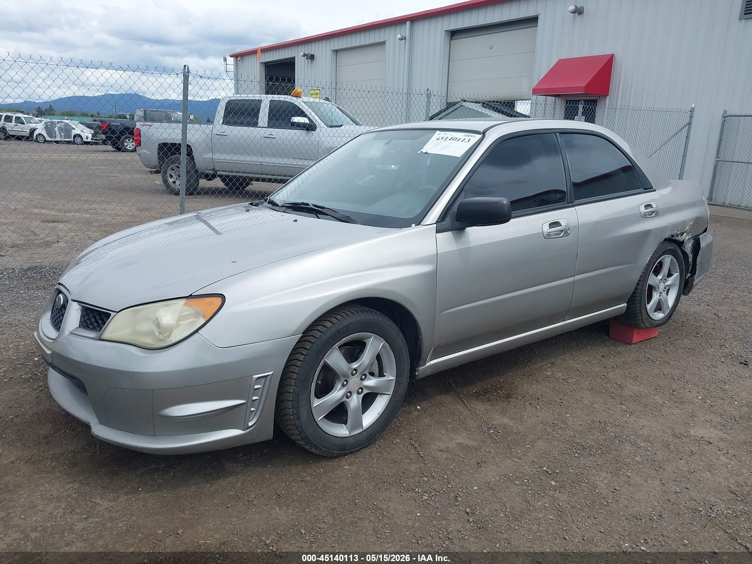 2007 Subaru Impreza 2.5i Silver vin: JF1GD61697H508736