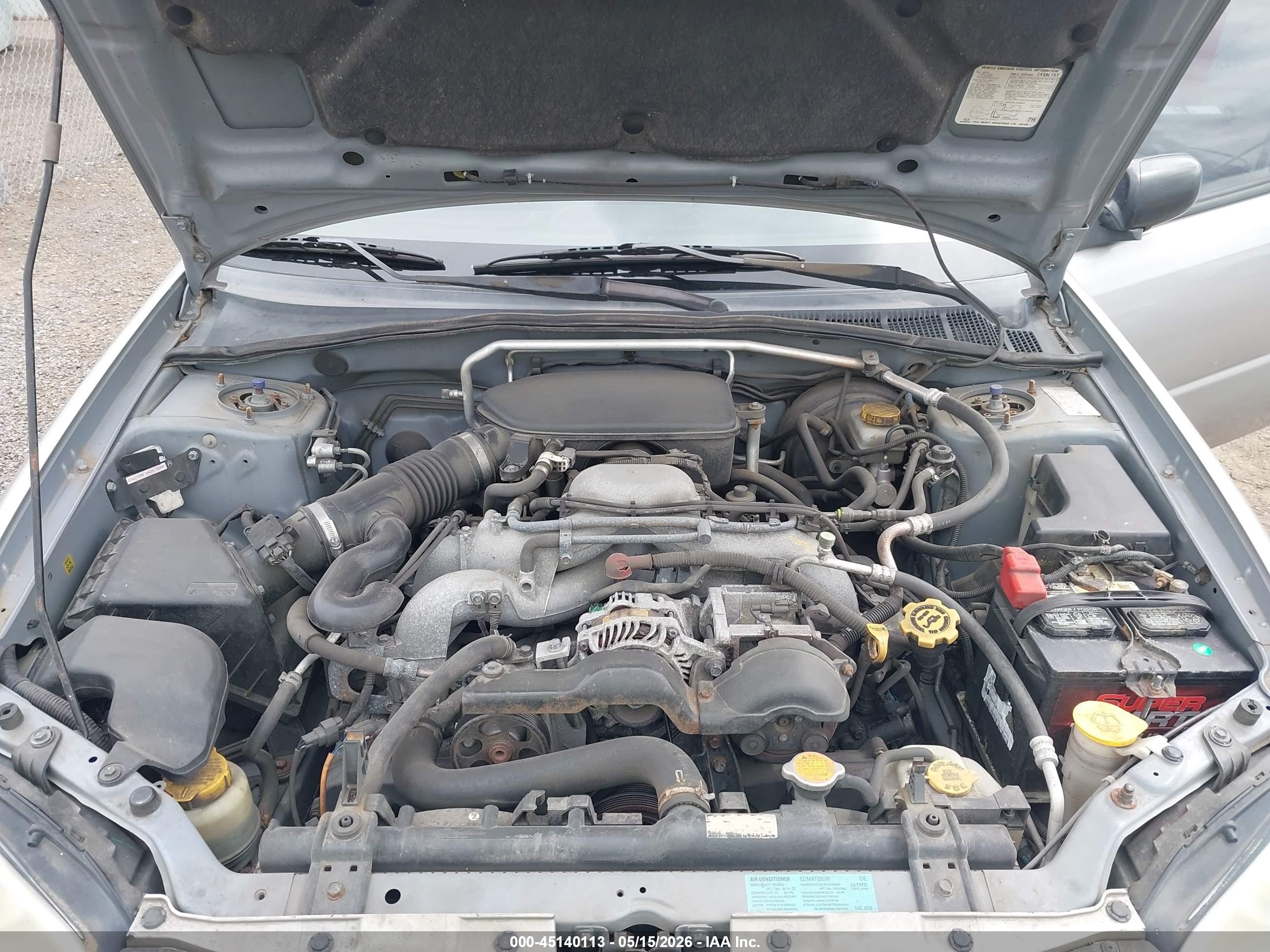 2007 Subaru Impreza 2.5i Silver vin: JF1GD61697H508736