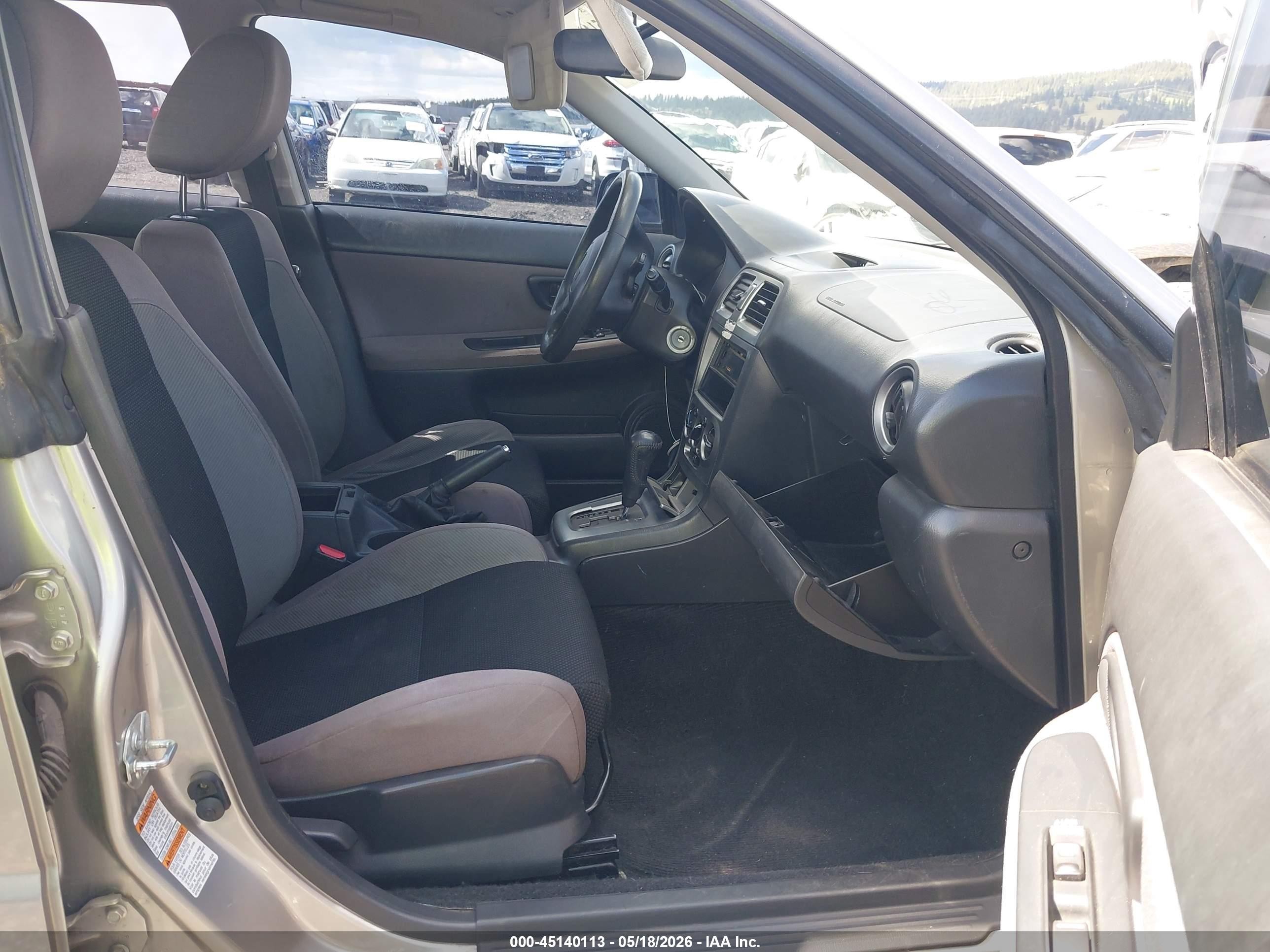 2007 Subaru Impreza 2.5i Silver vin: JF1GD61697H508736