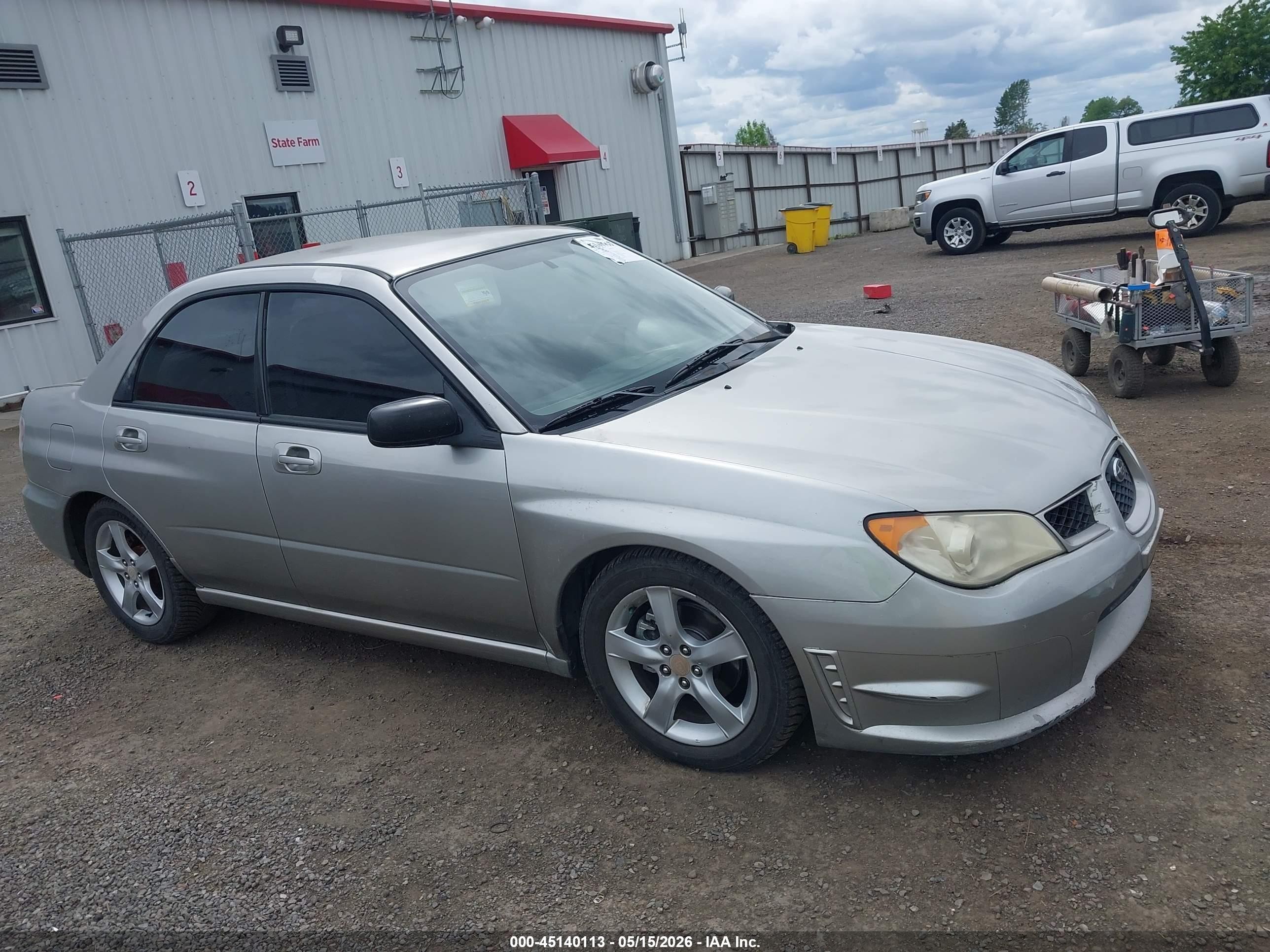 2007 Subaru Impreza 2.5i Silver vin: JF1GD61697H508736