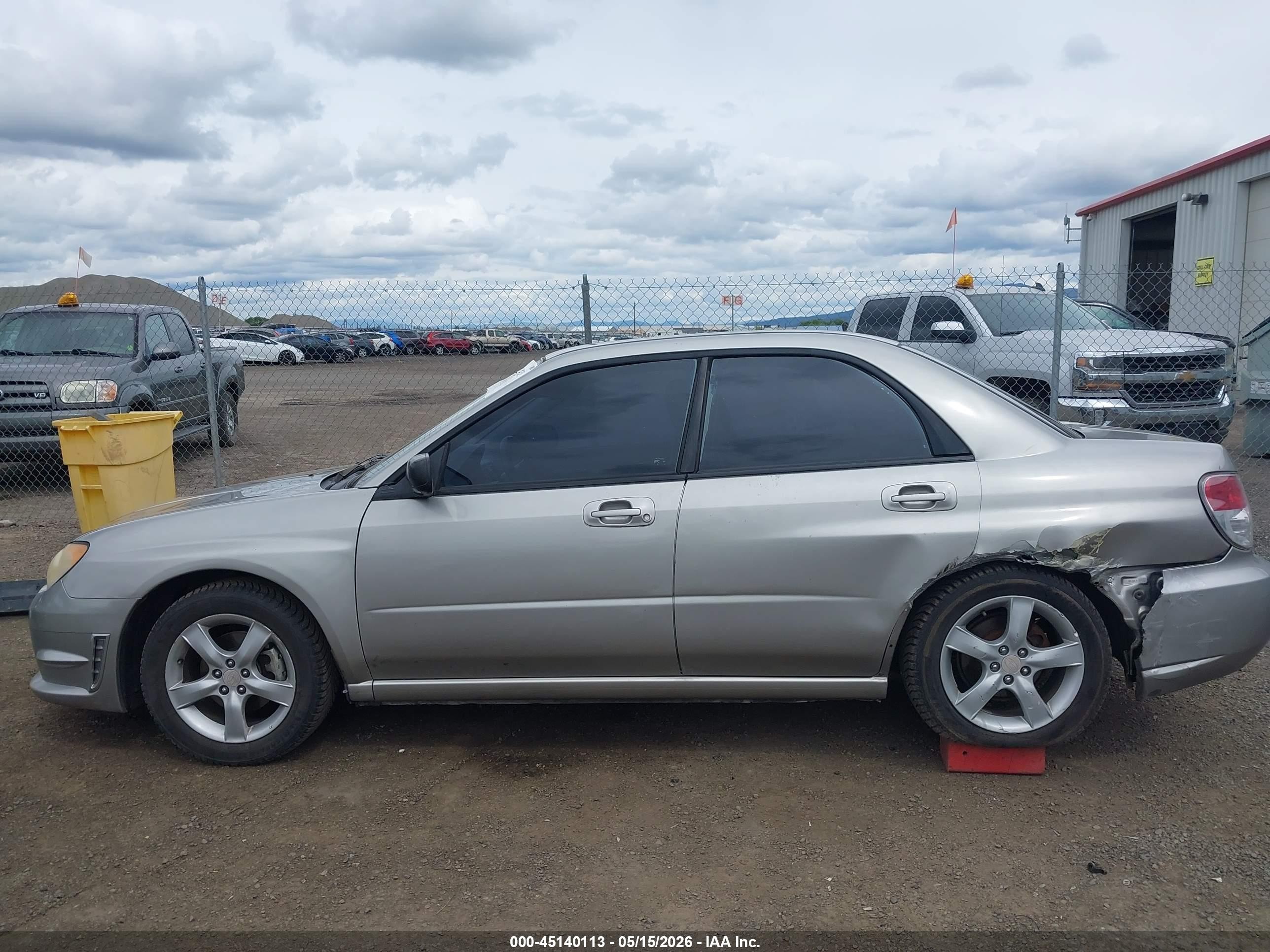 2007 Subaru Impreza 2.5i Silver vin: JF1GD61697H508736