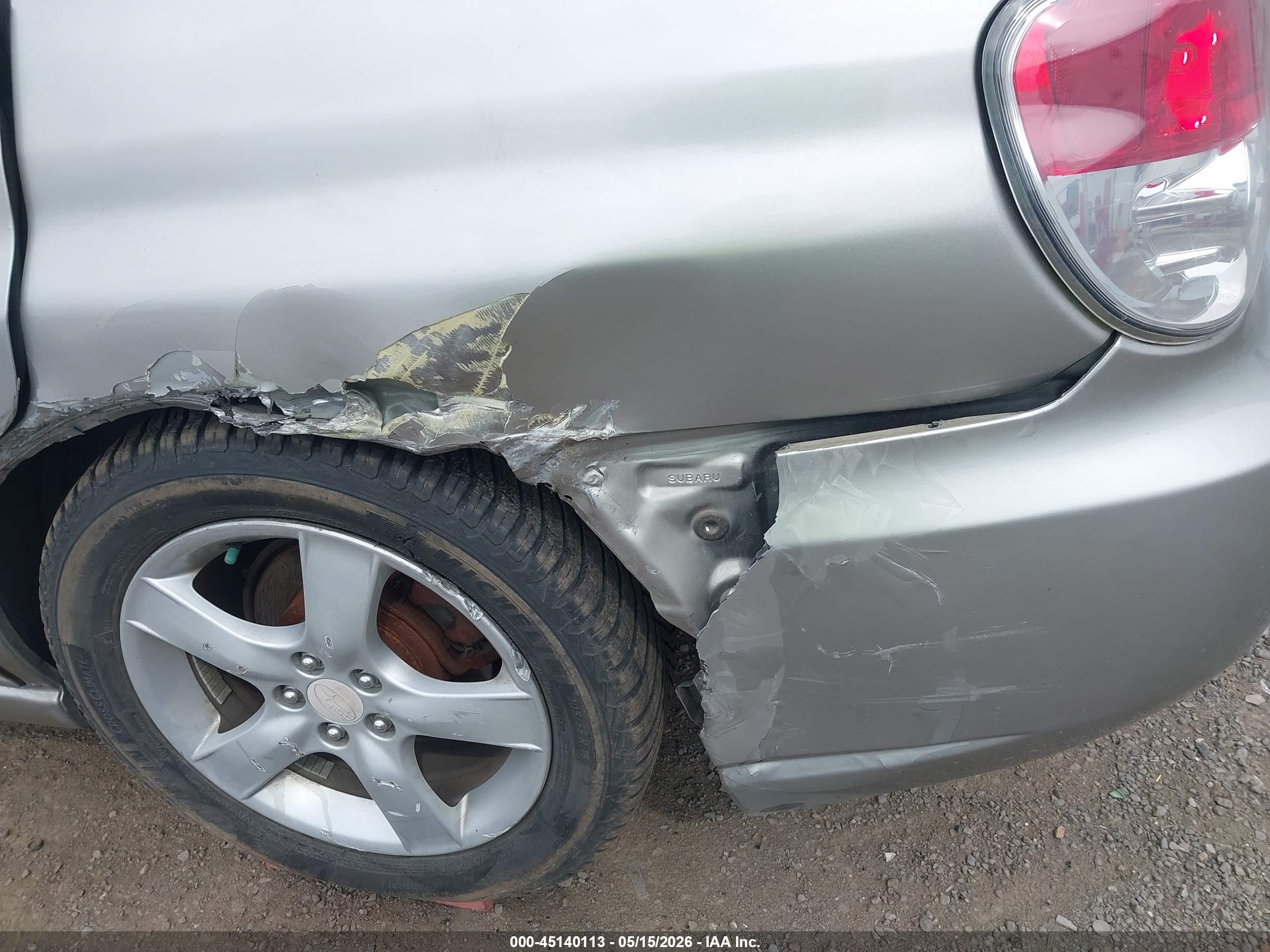 2007 Subaru Impreza 2.5i Silver vin: JF1GD61697H508736