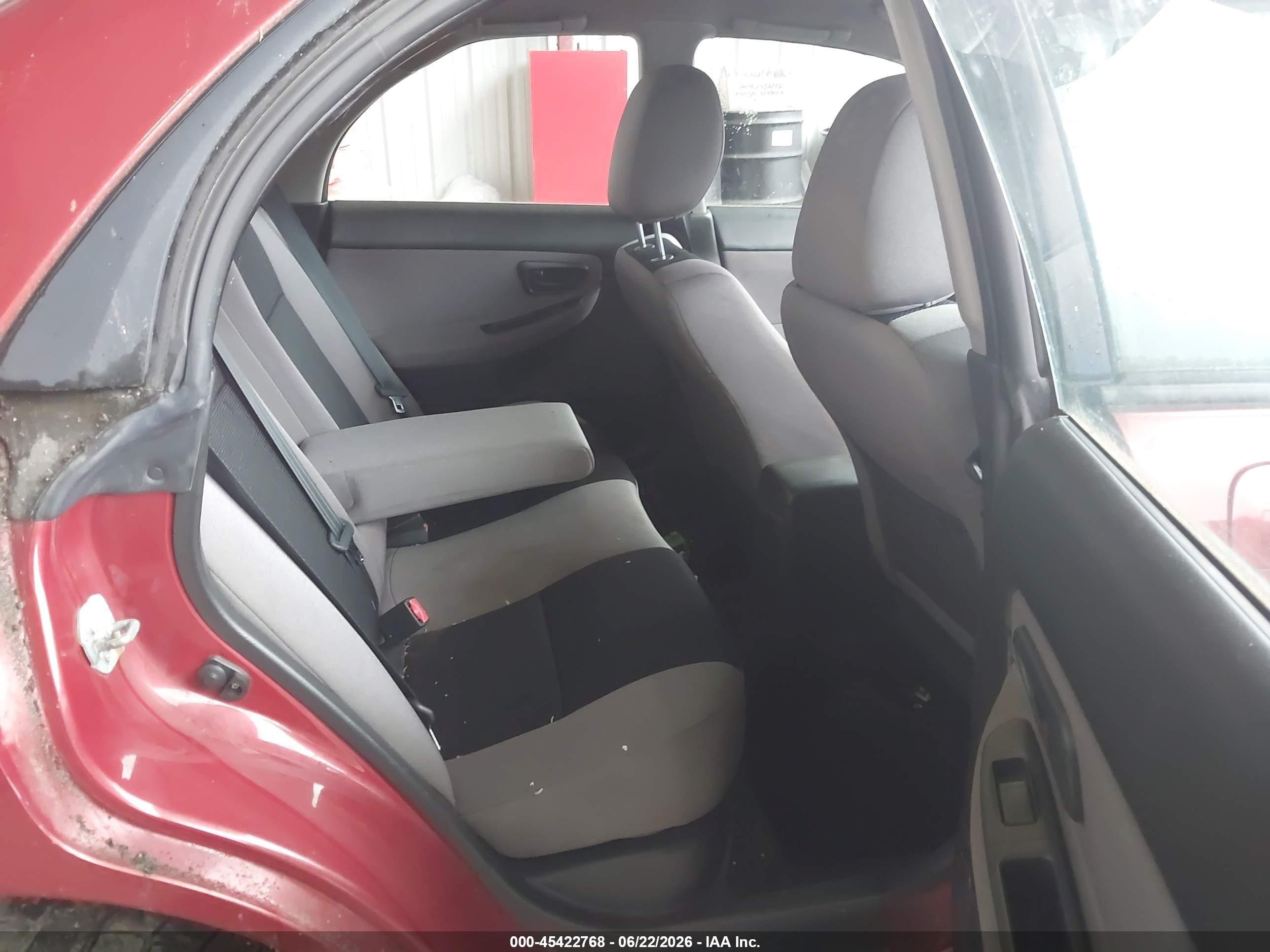 2007 Subaru Impreza 2.5i Red vin: JF1GD616X7G512686