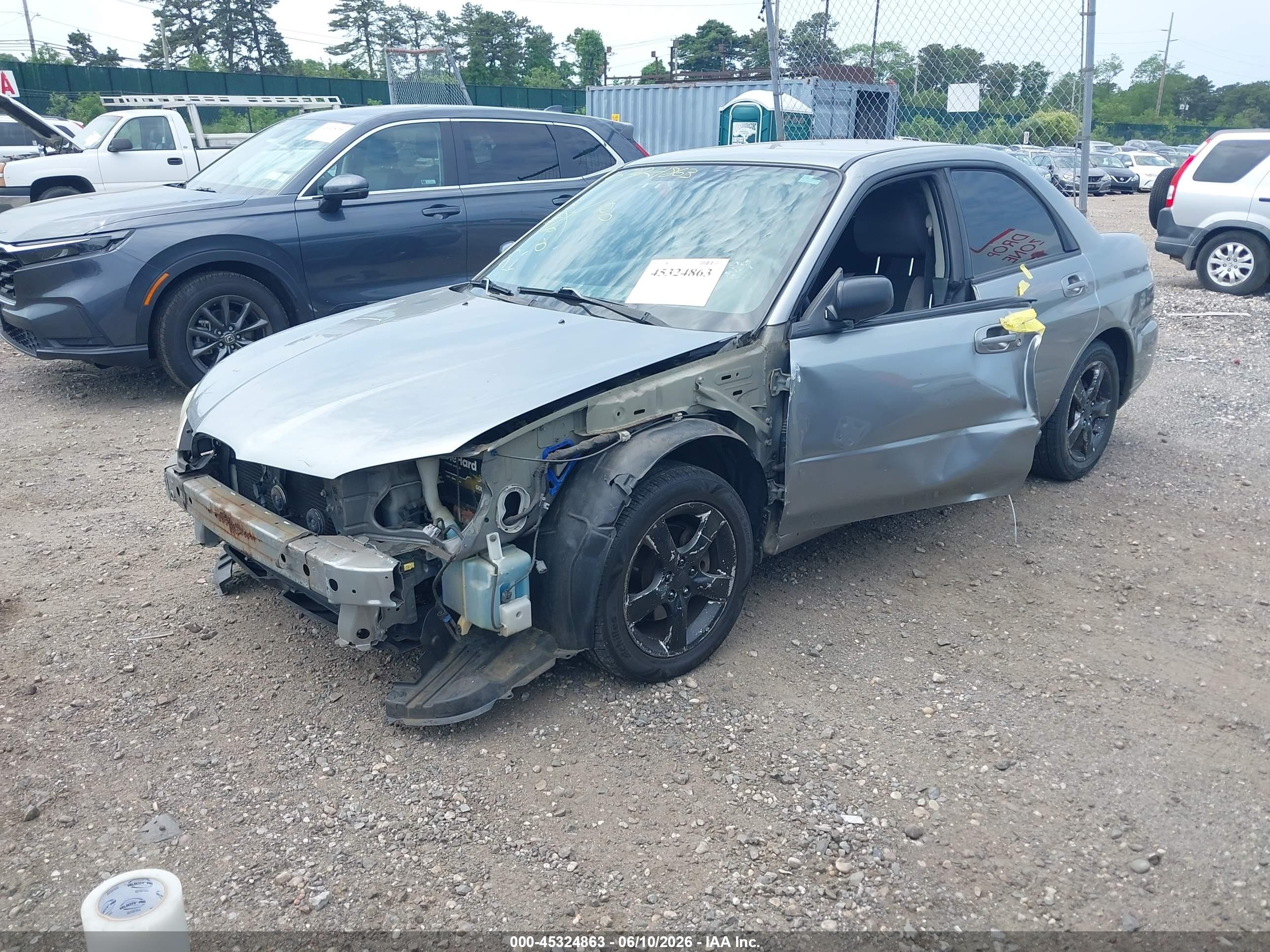 2007 Subaru Impreza 2.5i Серый vin: JF1GD616X7H505196