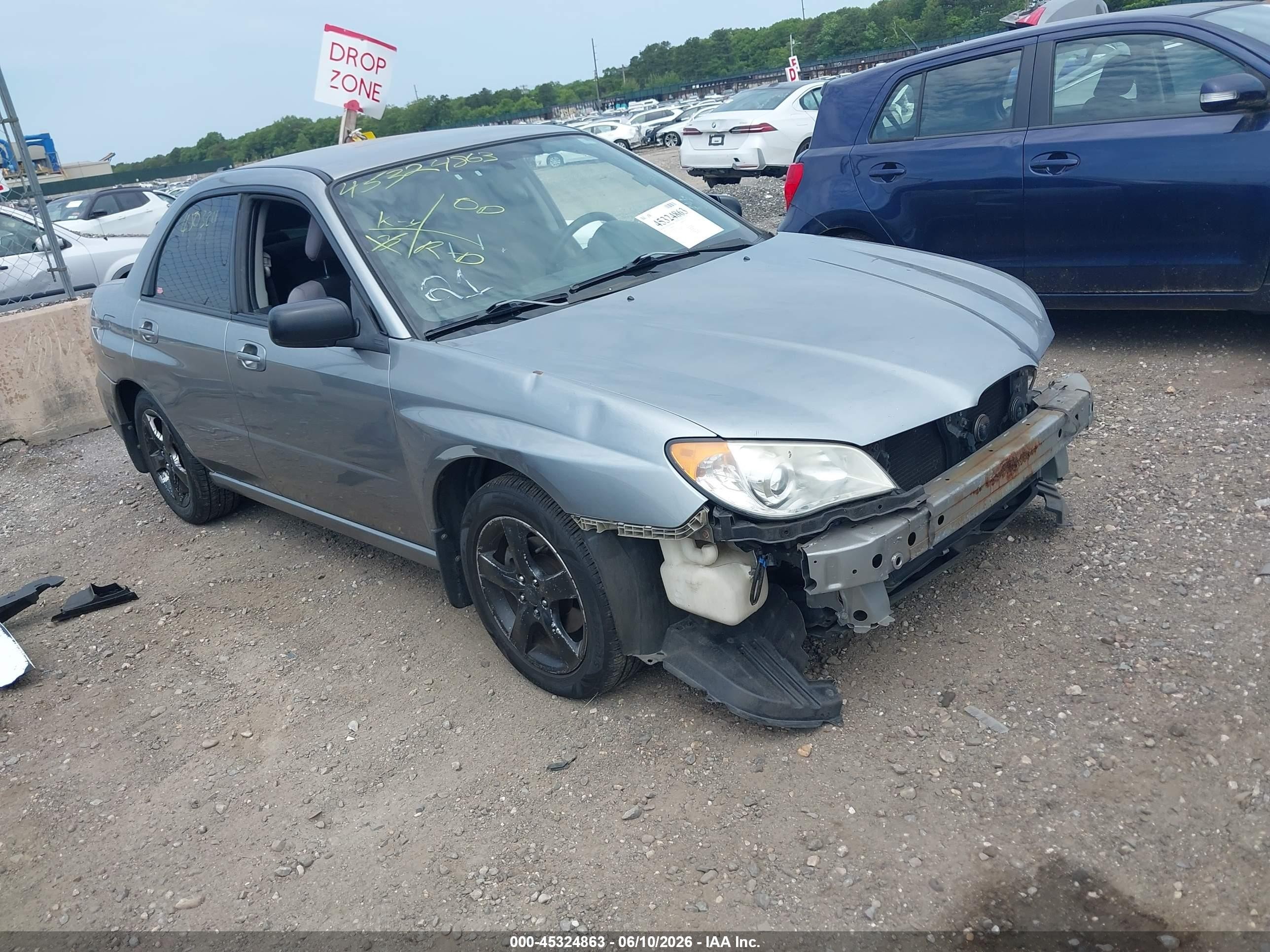 2007 Subaru Impreza 2.5i Gray vin: JF1GD616X7H505196