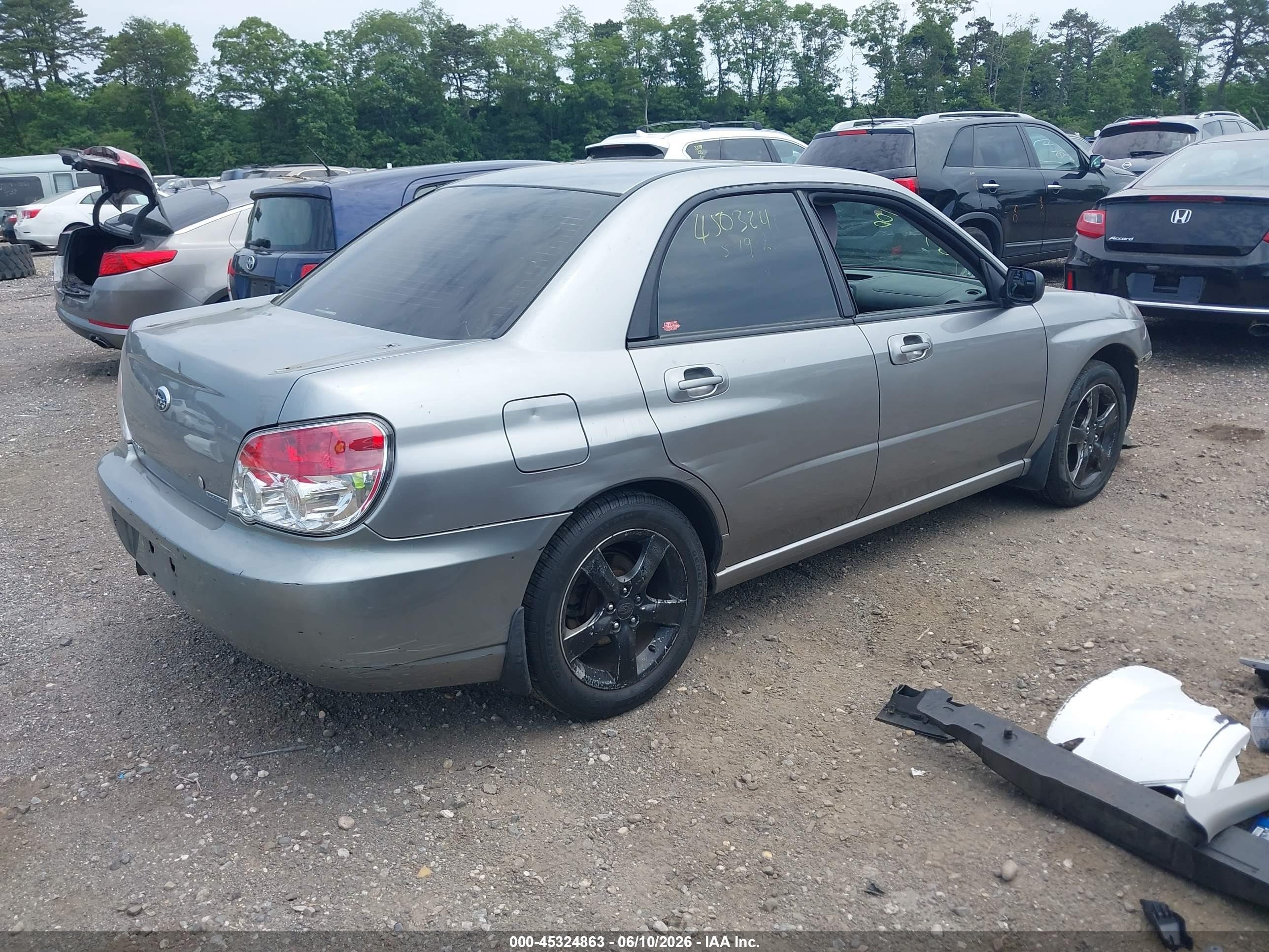 2007 Subaru Impreza 2.5i Серый vin: JF1GD616X7H505196