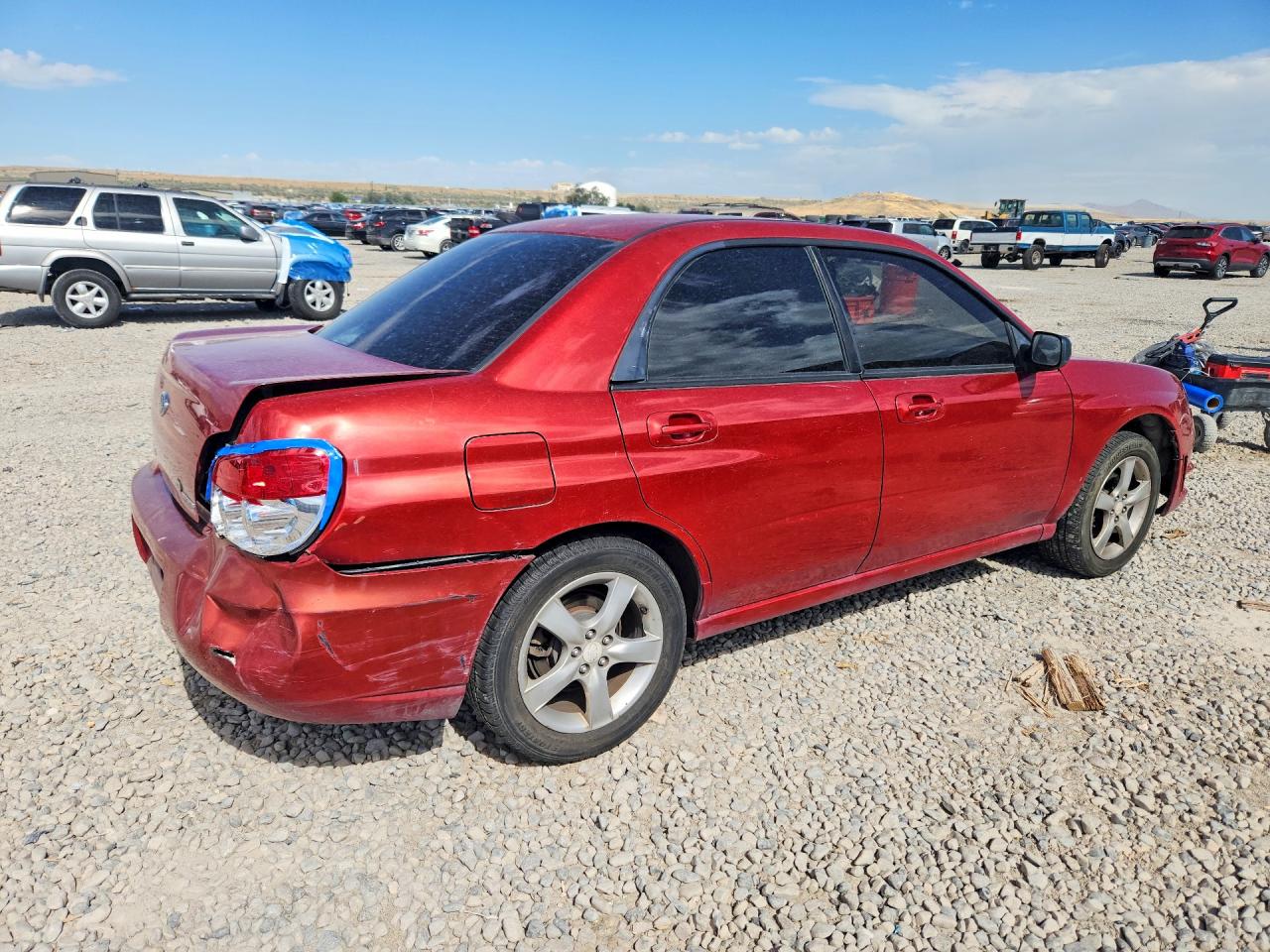 2007 Subaru Impreza 2.5i Красный vin: JF1GD616X7H517686