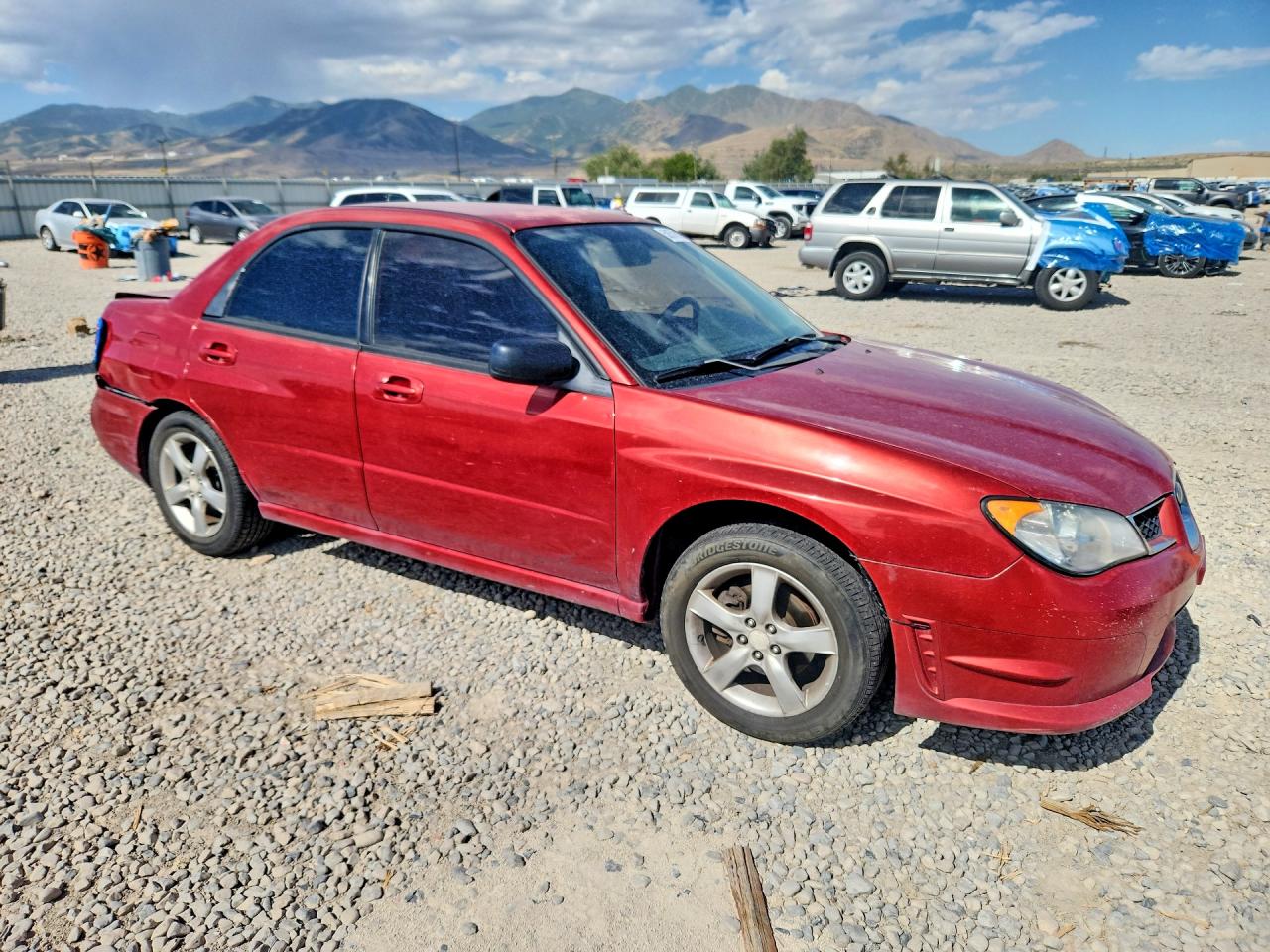 2007 Subaru Impreza 2.5i Красный vin: JF1GD616X7H517686