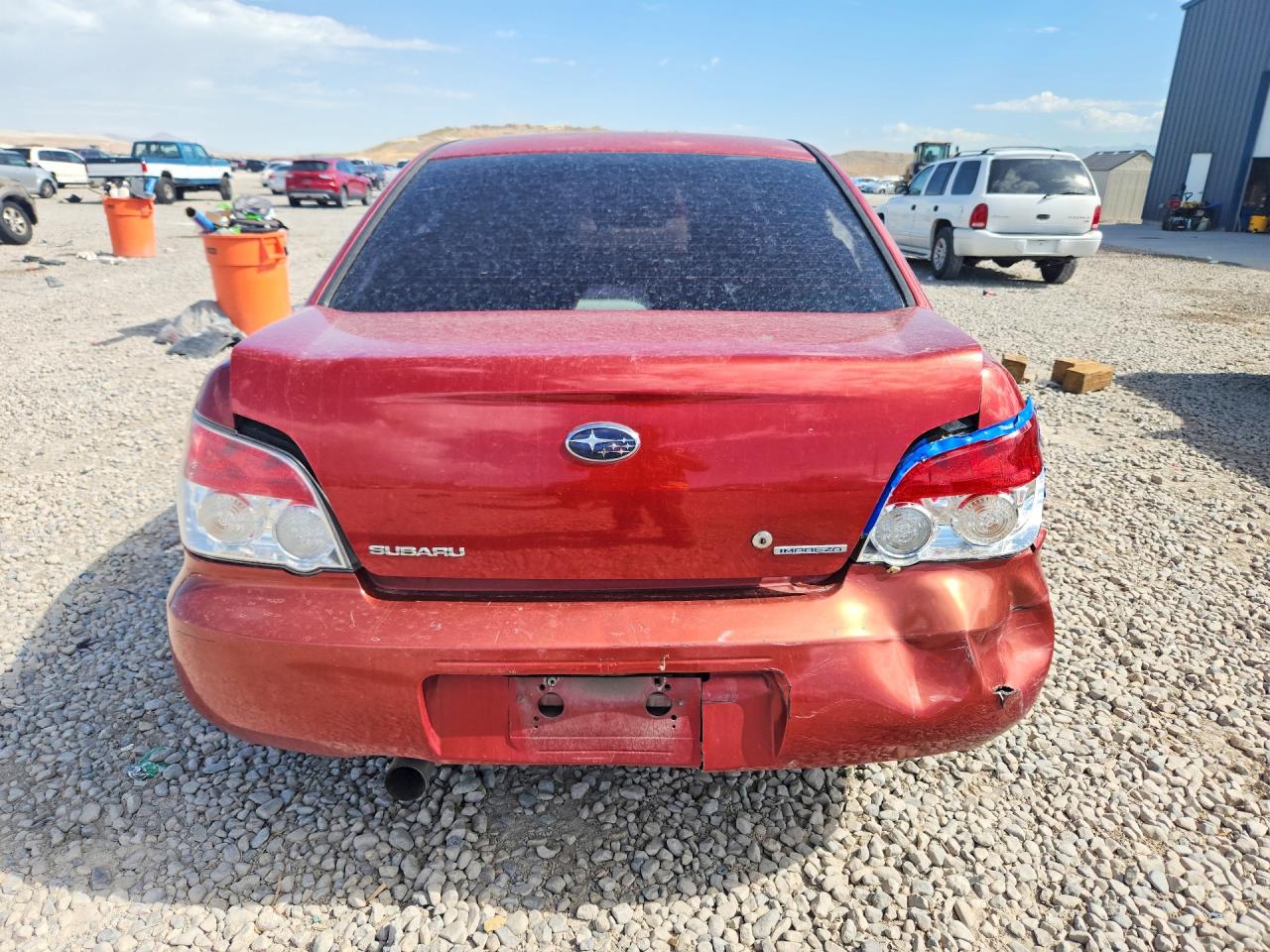 2007 Subaru Impreza 2.5i Красный vin: JF1GD616X7H517686
