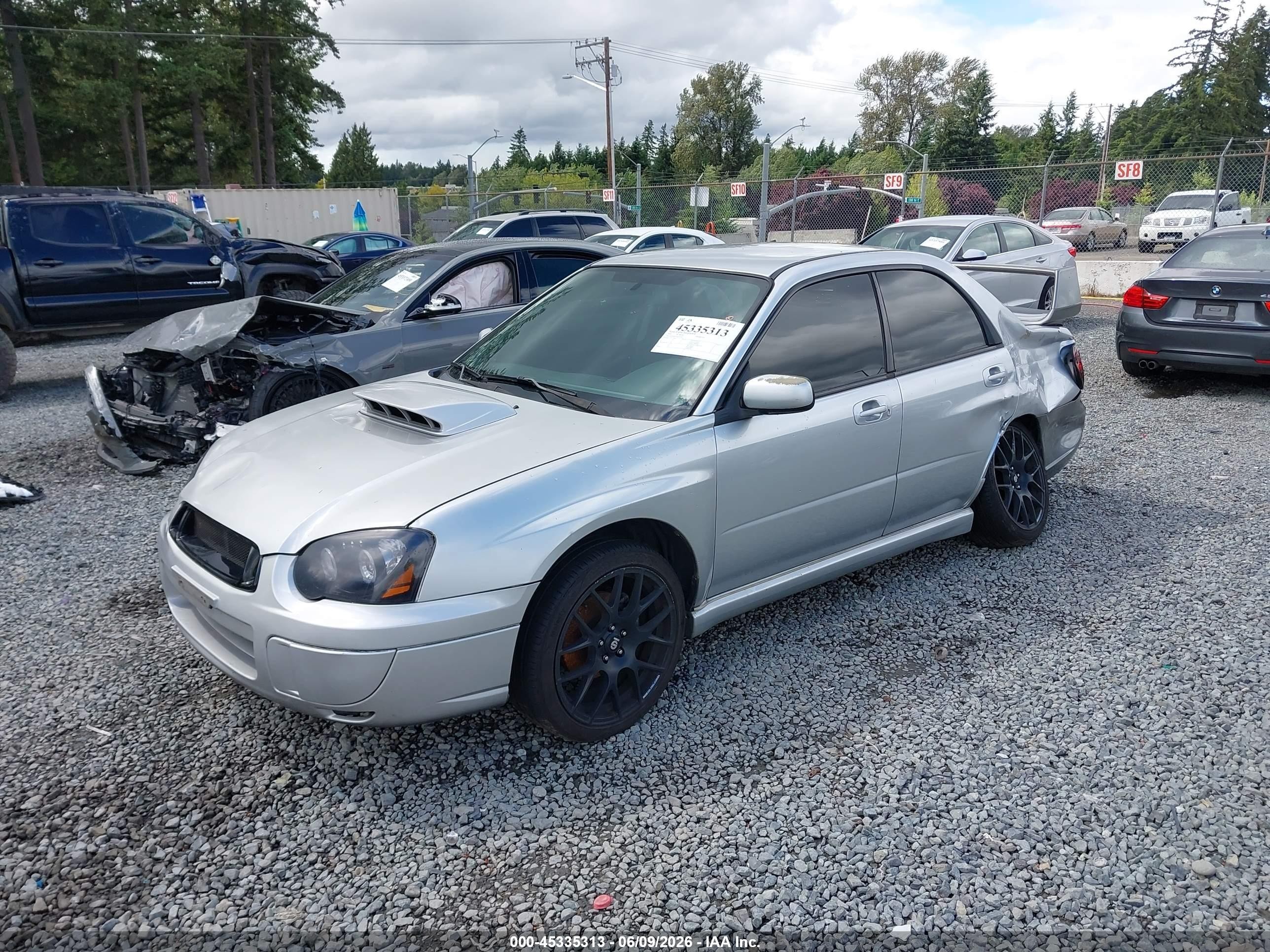 2005 Subaru Impreza 2.5rs Gray vin: JF1GD66545H516739