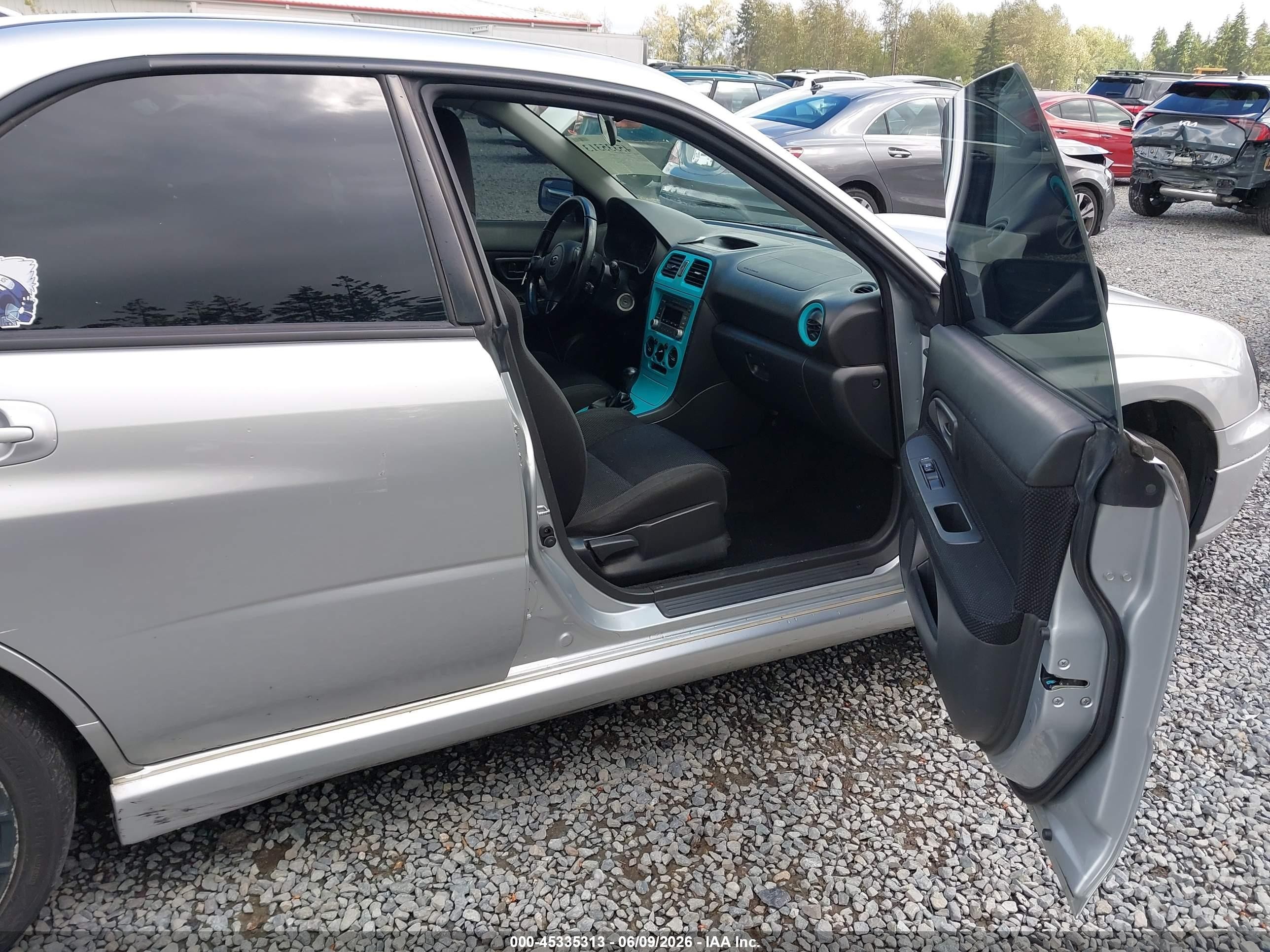 2005 Subaru Impreza 2.5rs Gray vin: JF1GD66545H516739