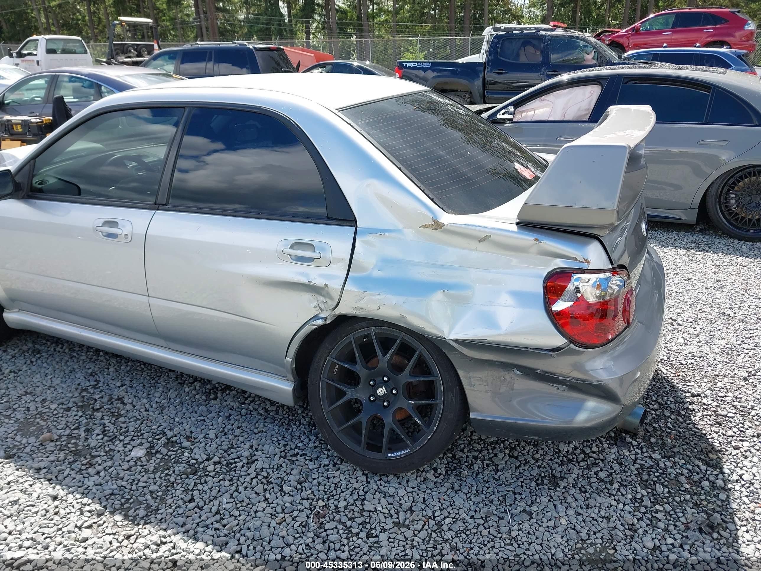 2005 Subaru Impreza 2.5rs Gray vin: JF1GD66545H516739