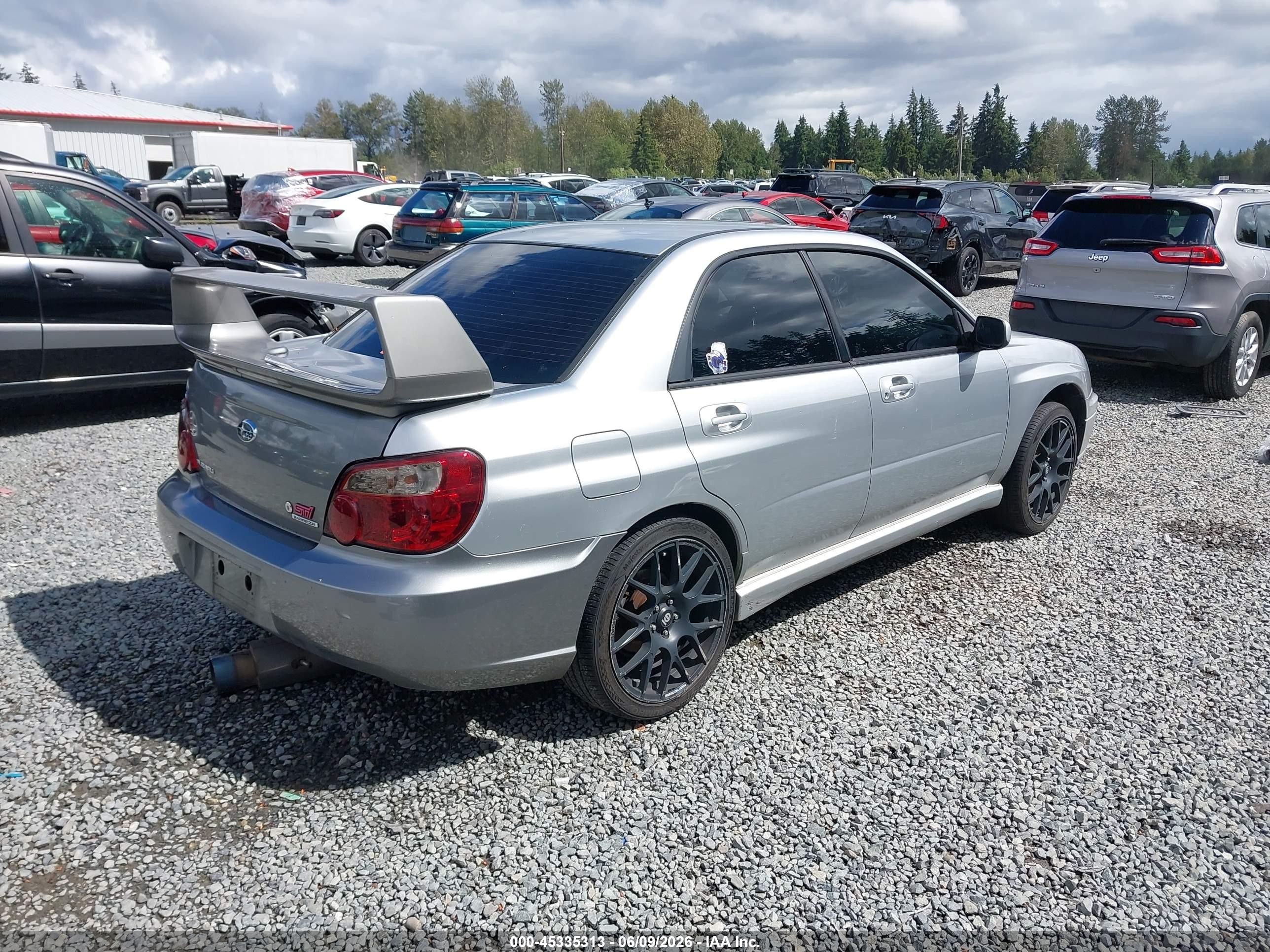 2005 Subaru Impreza 2.5rs Gray vin: JF1GD66545H516739