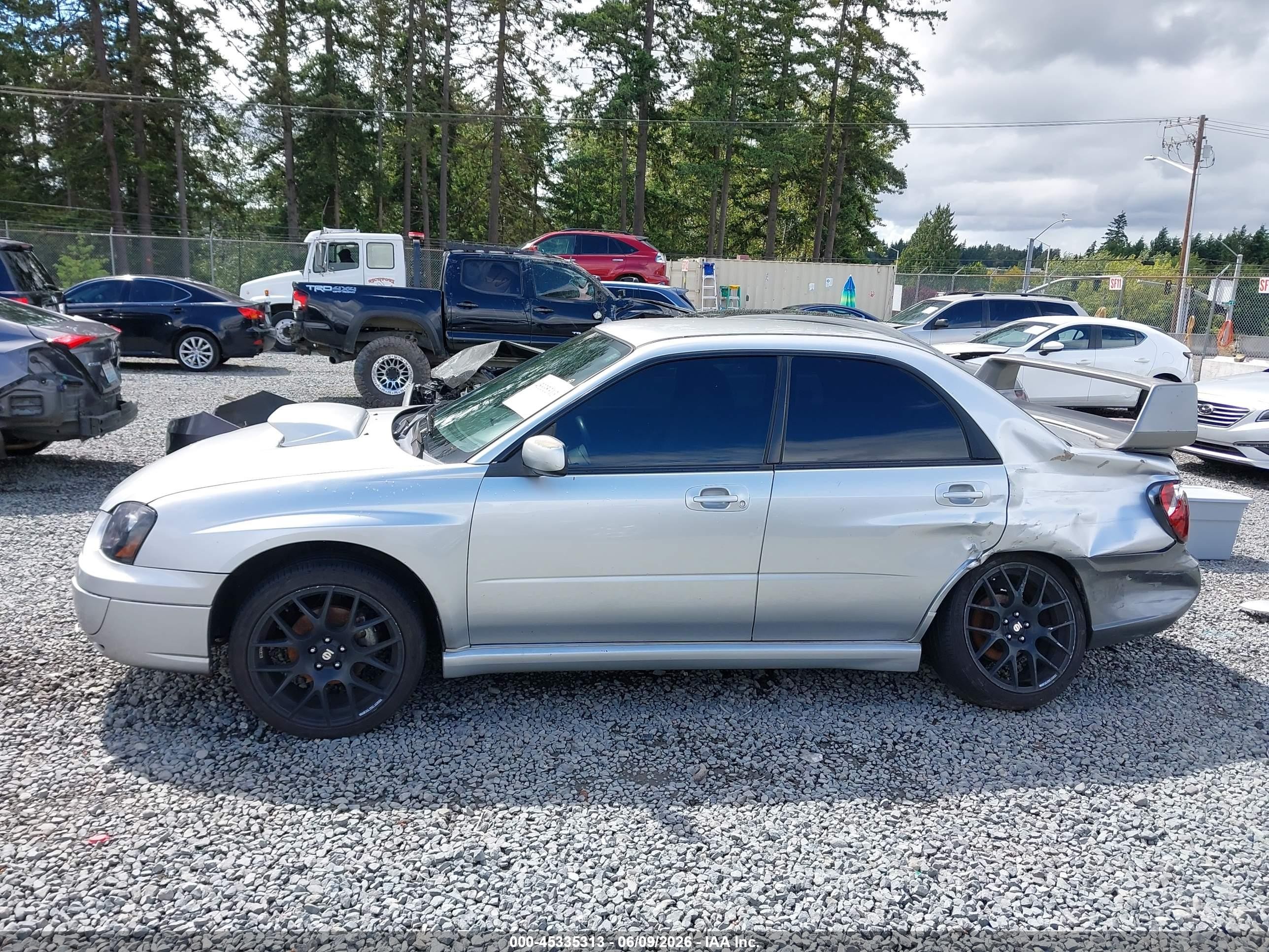 2005 Subaru Impreza 2.5rs Gray vin: JF1GD66545H516739