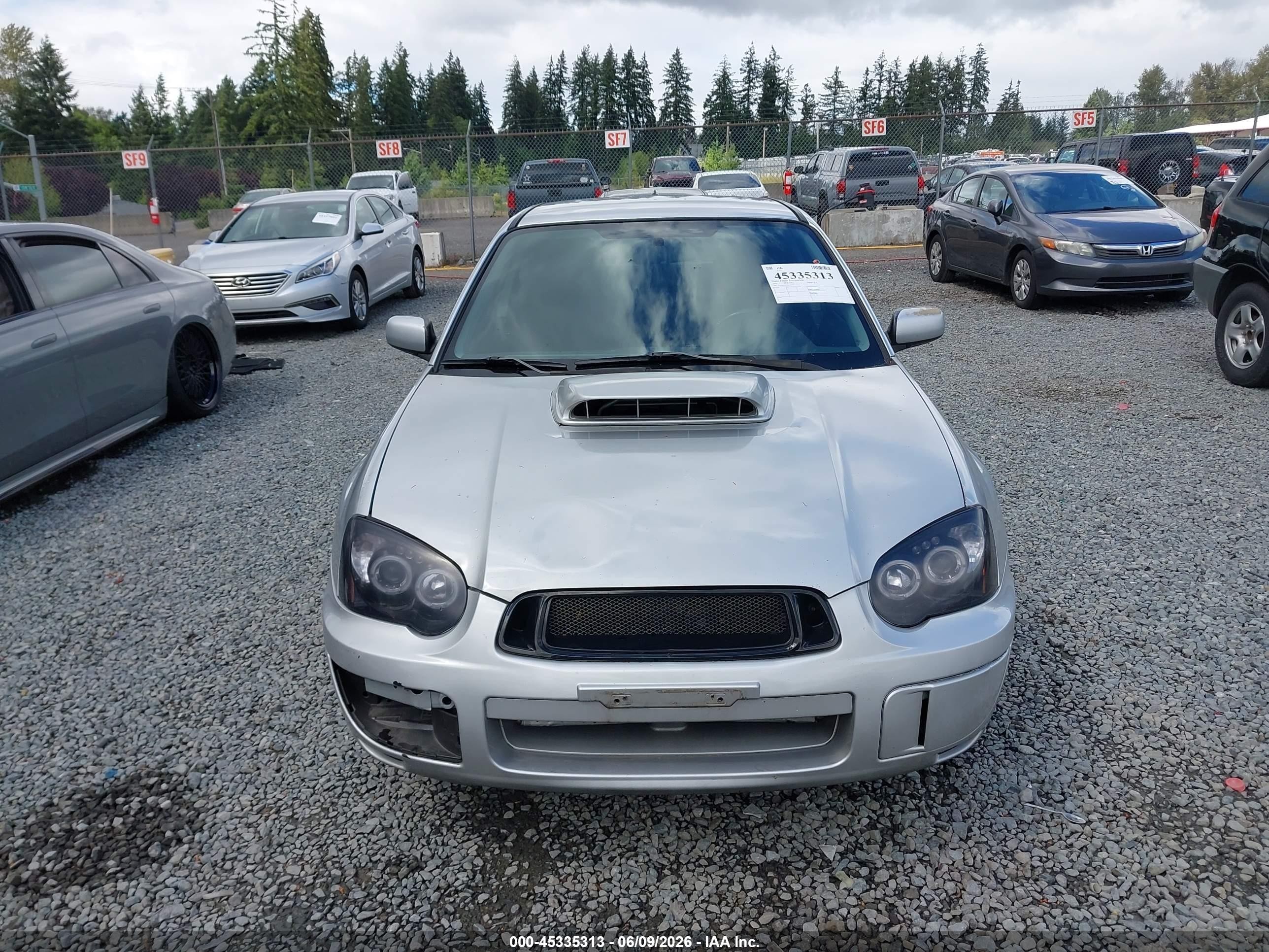 2005 Subaru Impreza 2.5rs Gray vin: JF1GD66545H516739