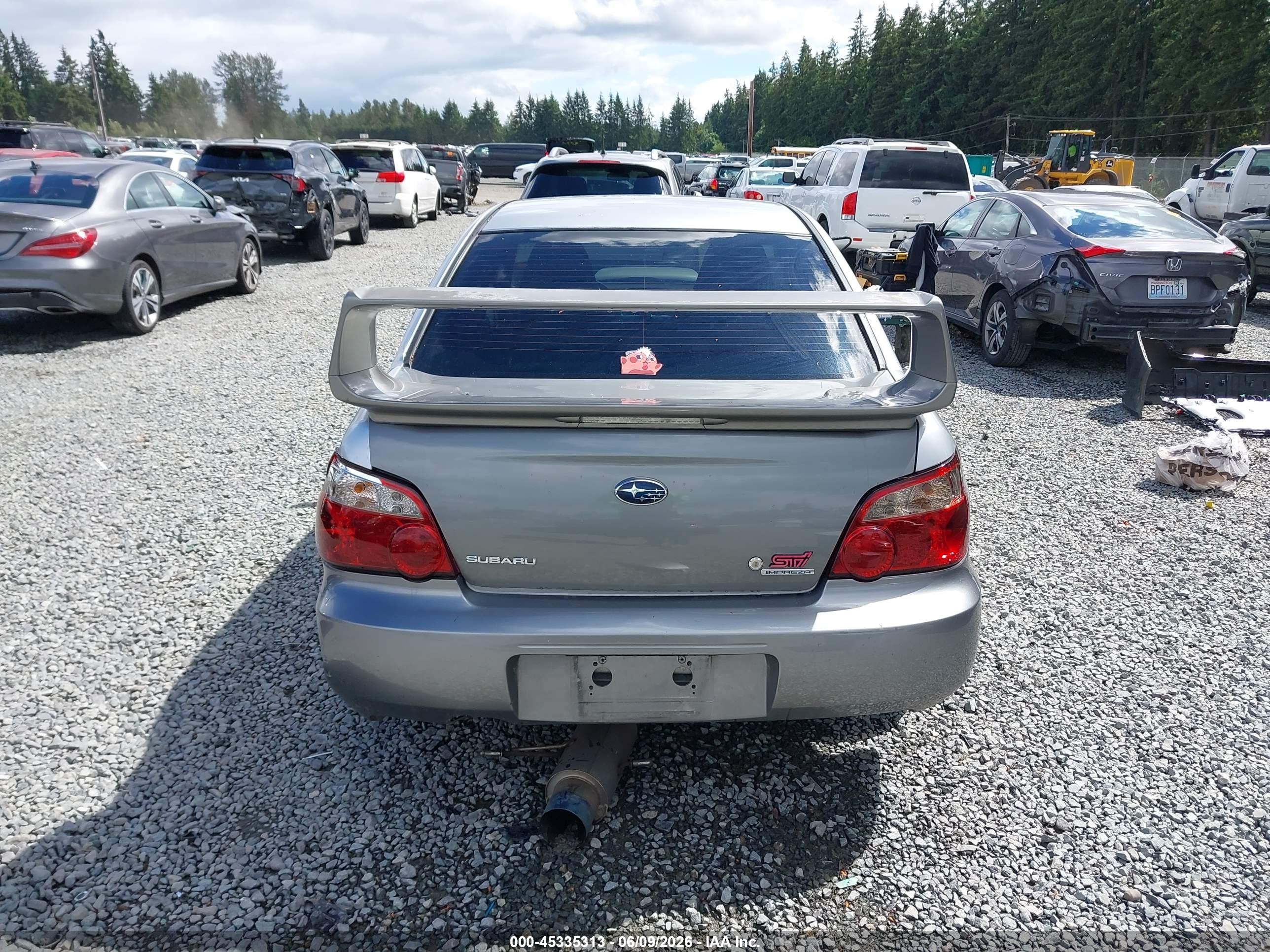 2005 Subaru Impreza 2.5rs Gray vin: JF1GD66545H516739
