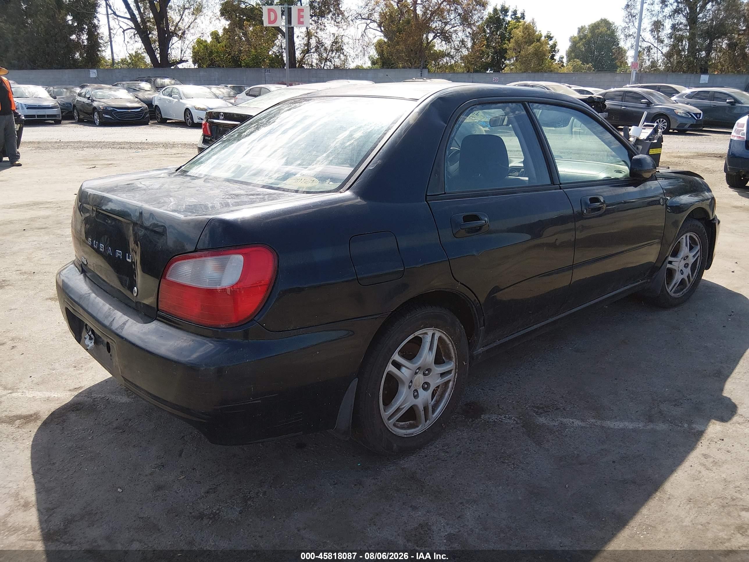 2002 Subaru Impreza 2.5rs Black vin: JF1GD67502G503714